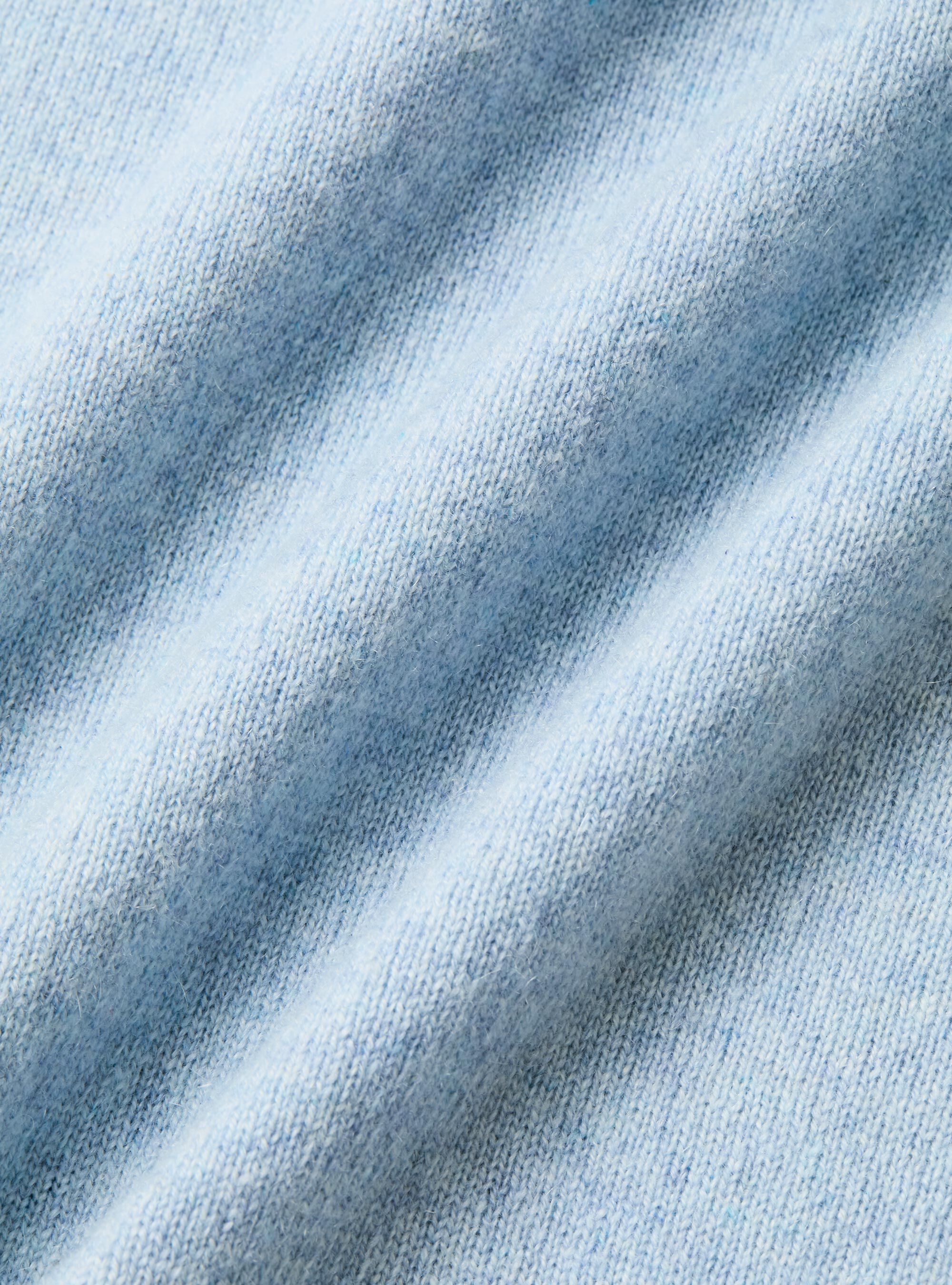 Rundhalspullover aus 100% Kaschmir, 0266C AZZURRO