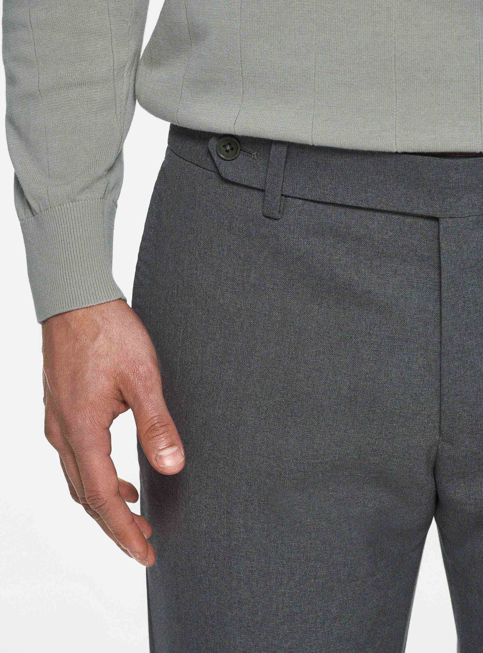 Pure wool Cerruti travel suit trousers, GREY