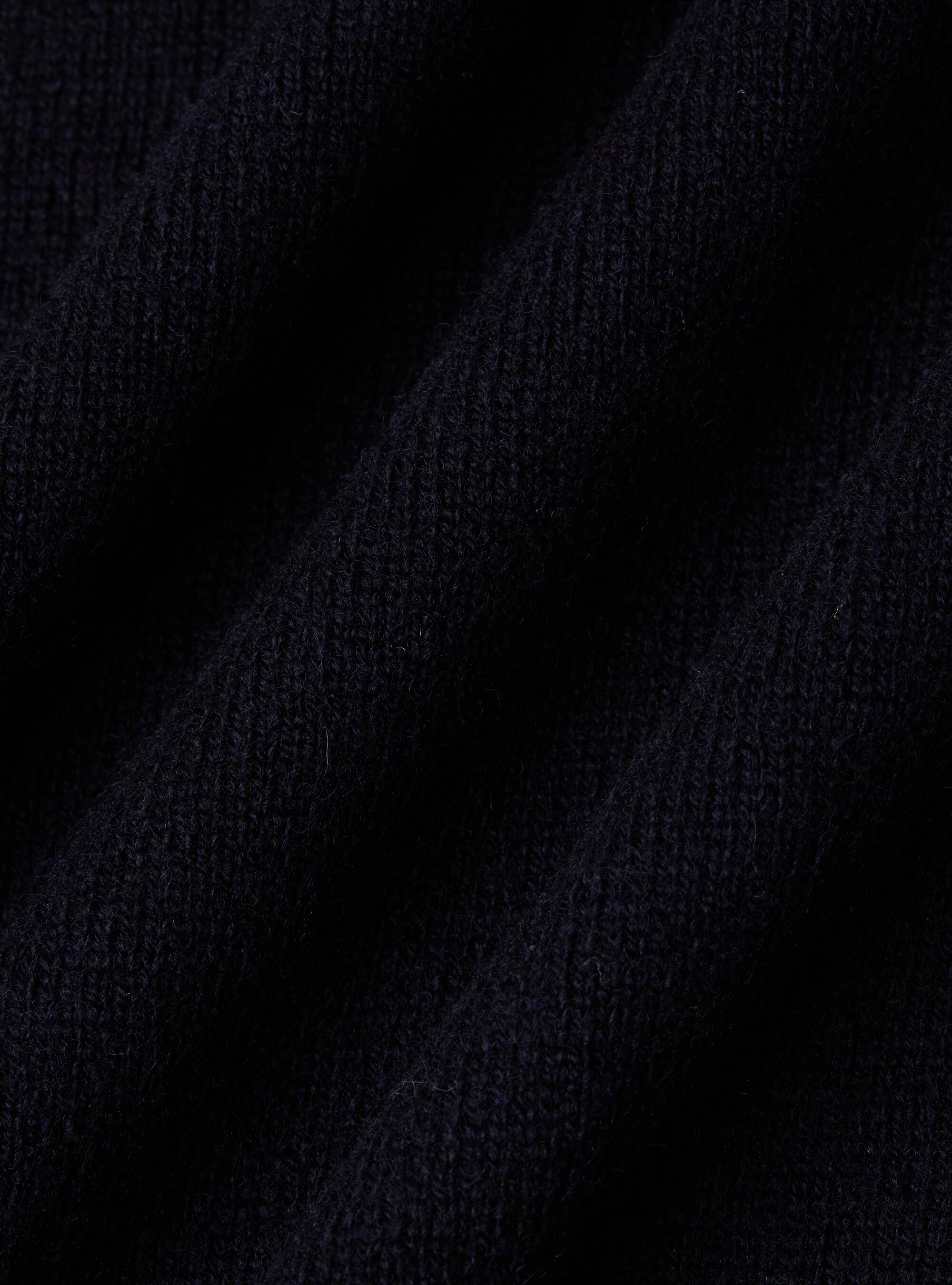 Lambswool and cashmere knit vest, NAVY BLUE