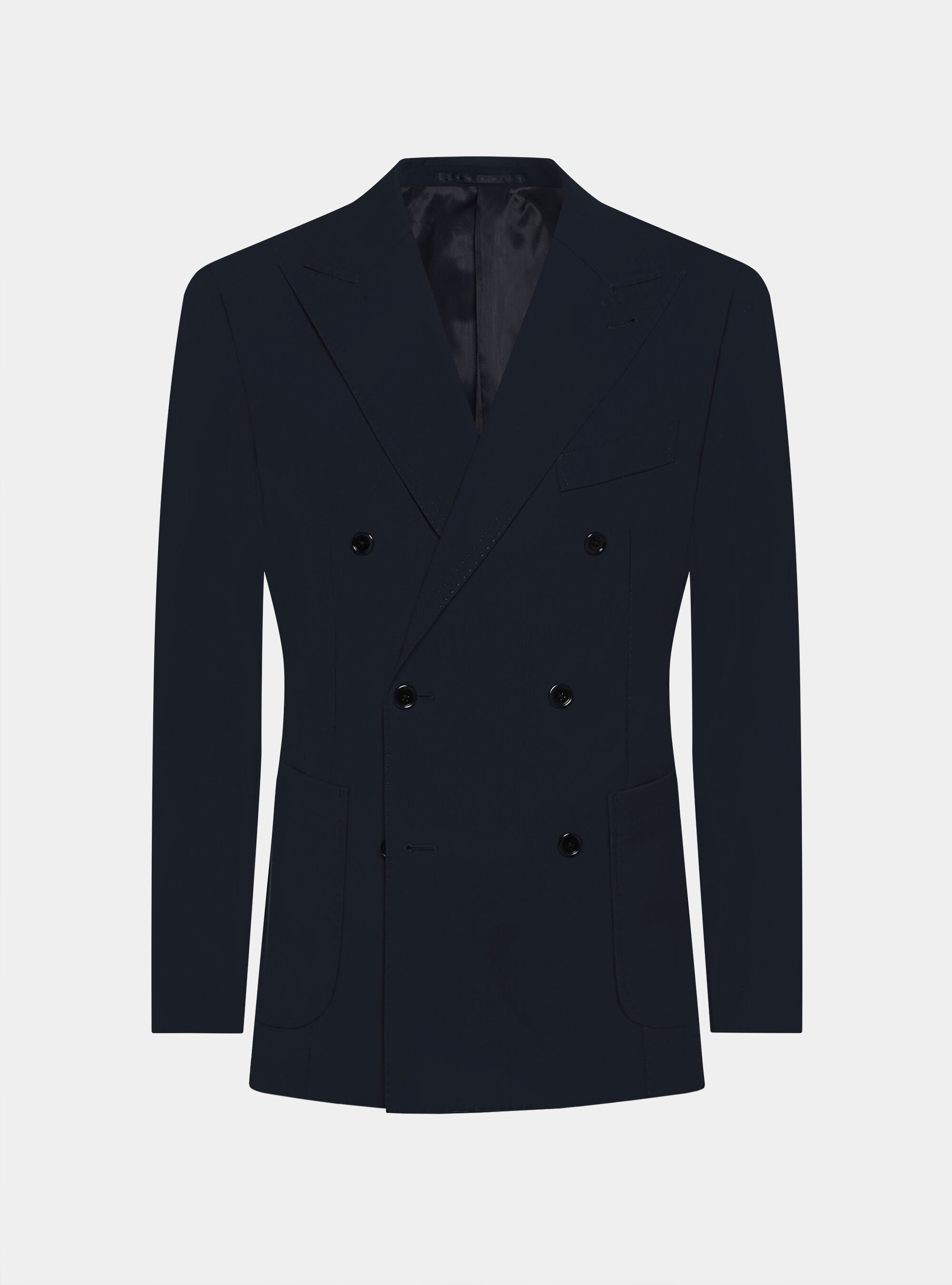 Giacca doppiopetto in pura lana Vitale Barberis Canonico, NAVY