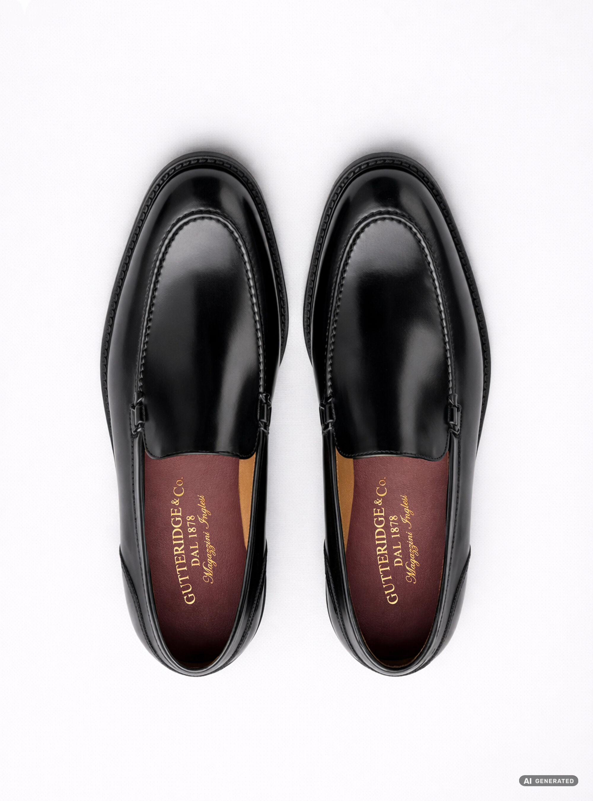 Mocasines de piel abrasivada, NEGRO