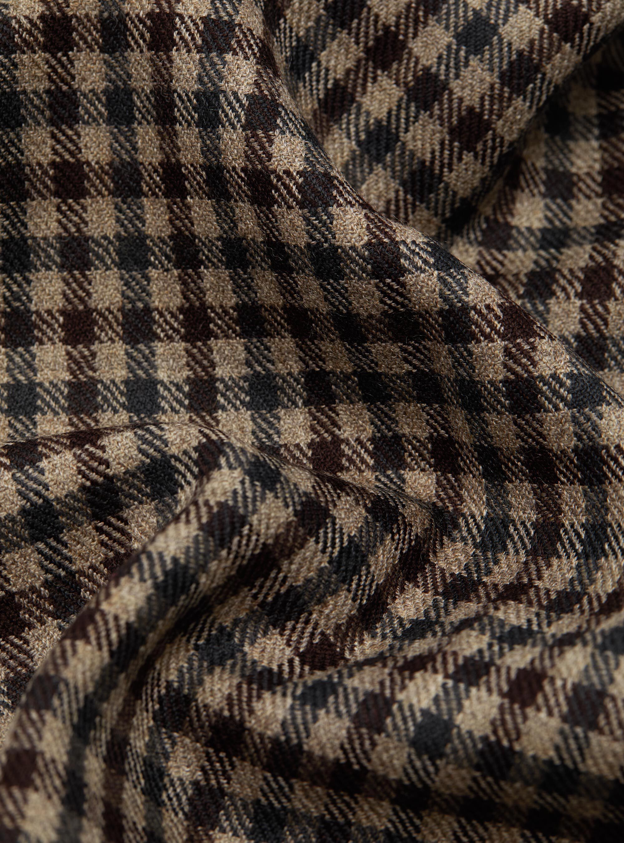 Lightweight patterned wool scarf, MUD