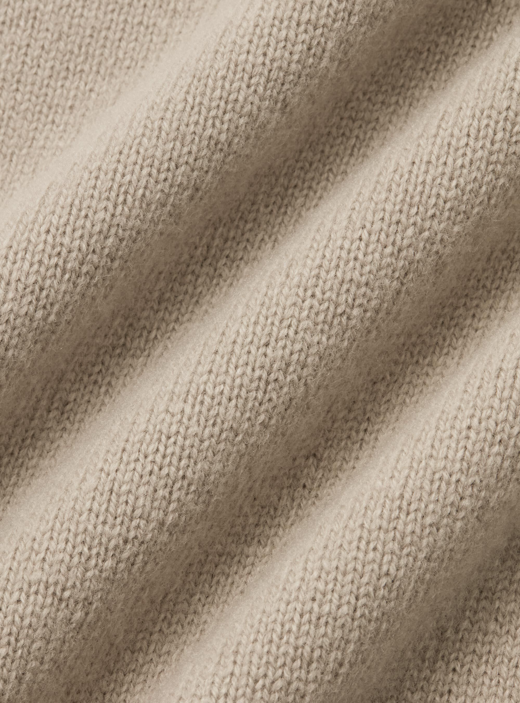 Merino wool turtleneck sweater, SAND