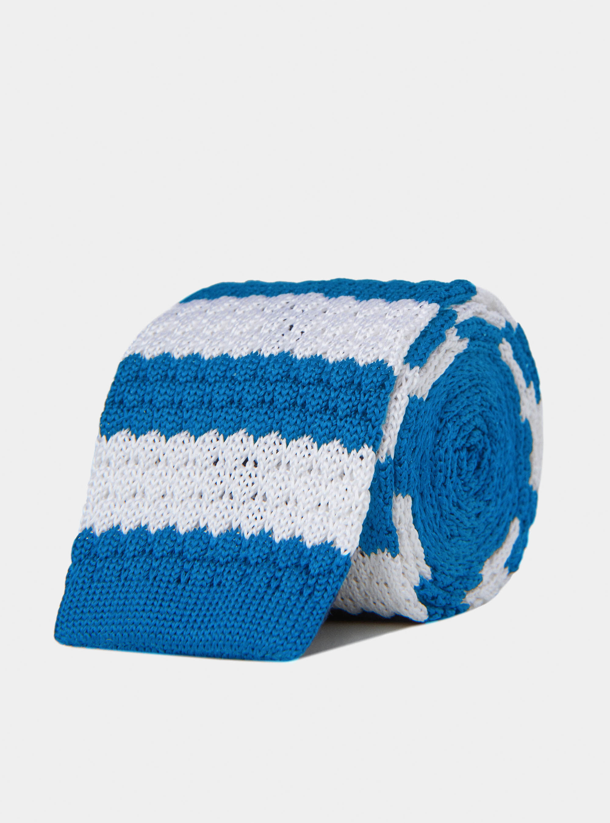 Striped knit tie, ROYALE 0253C