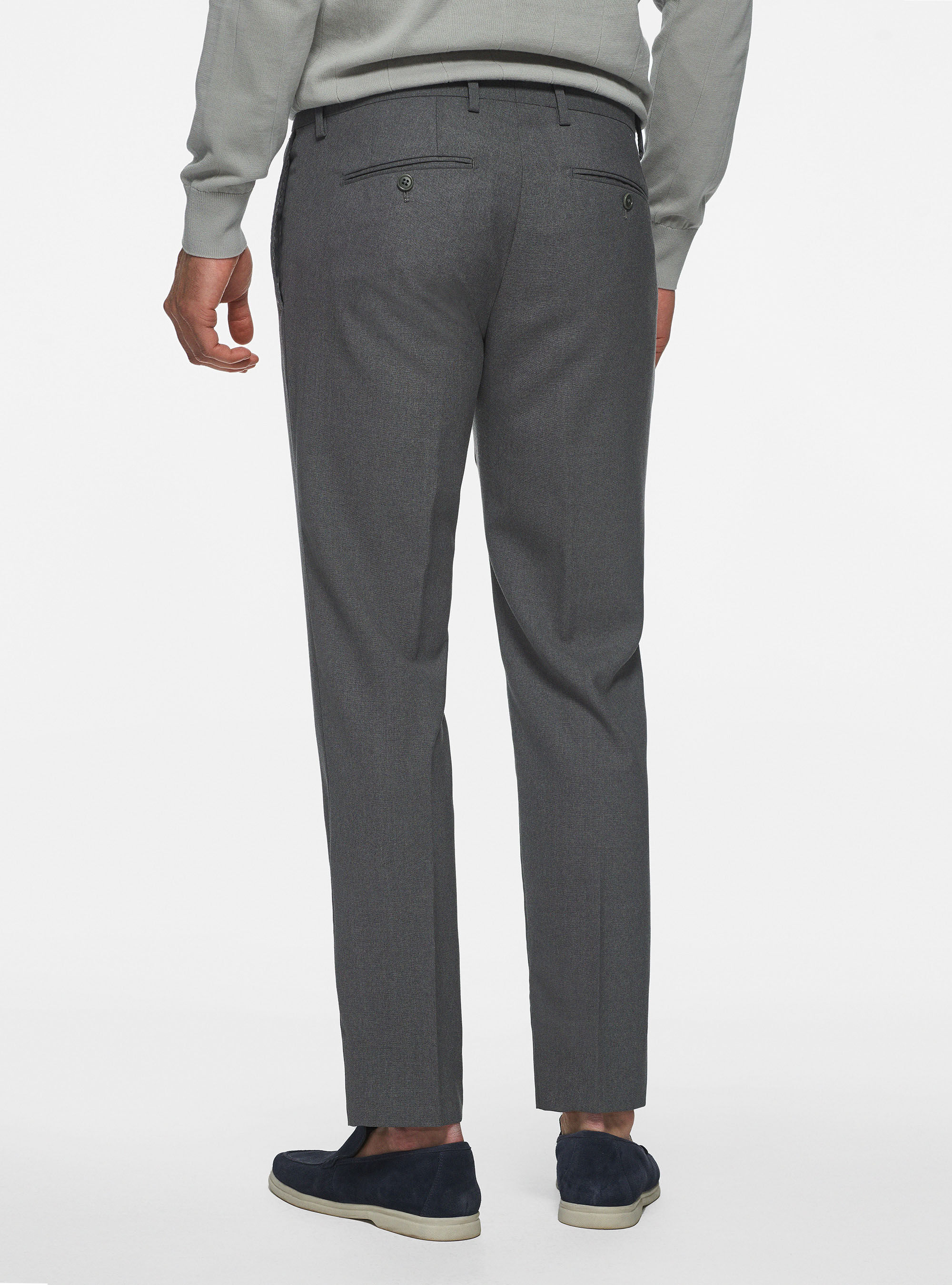 Pure wool Cerruti travel suit trousers, GREY