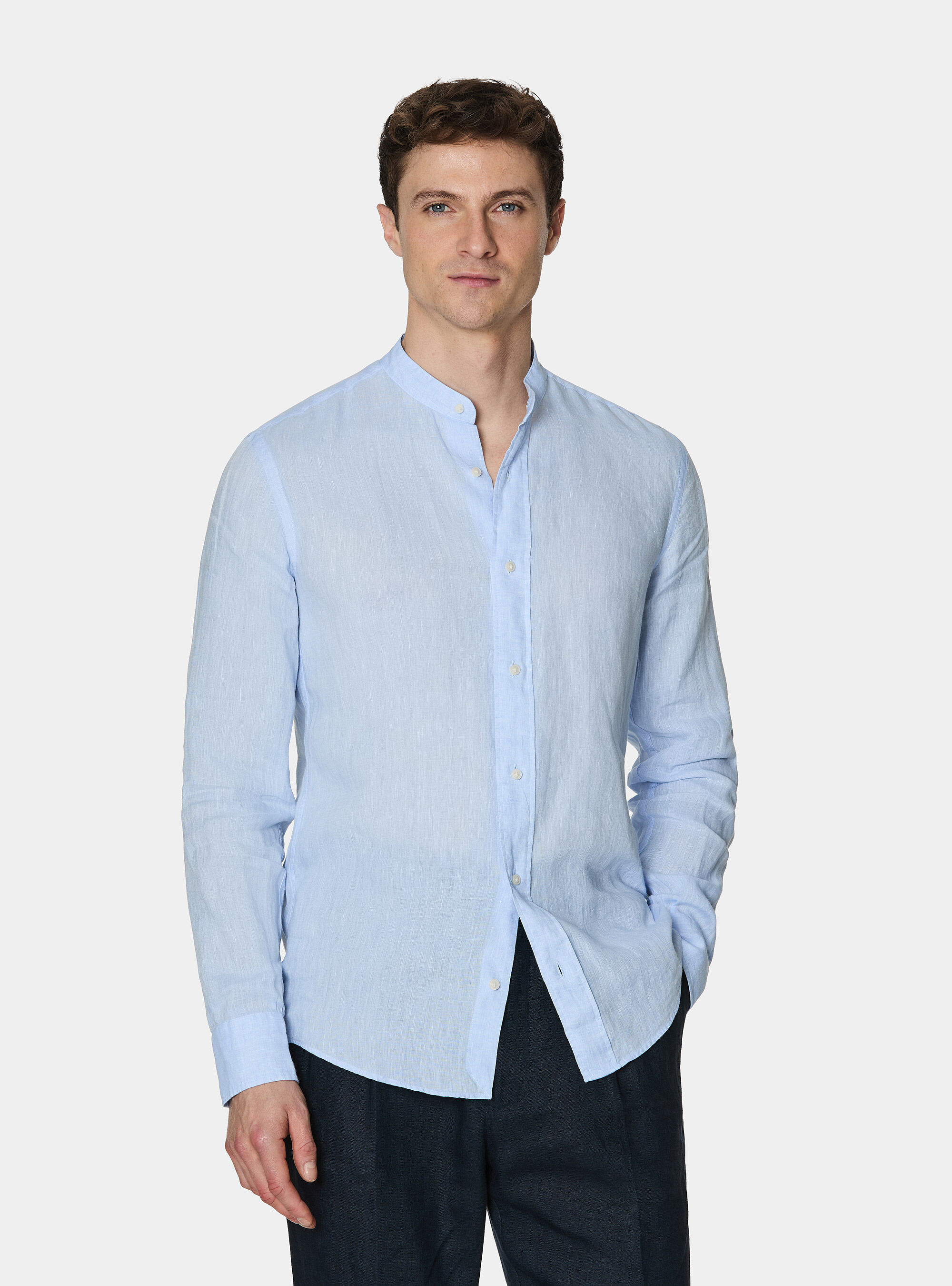 Korean shirt in pure linen