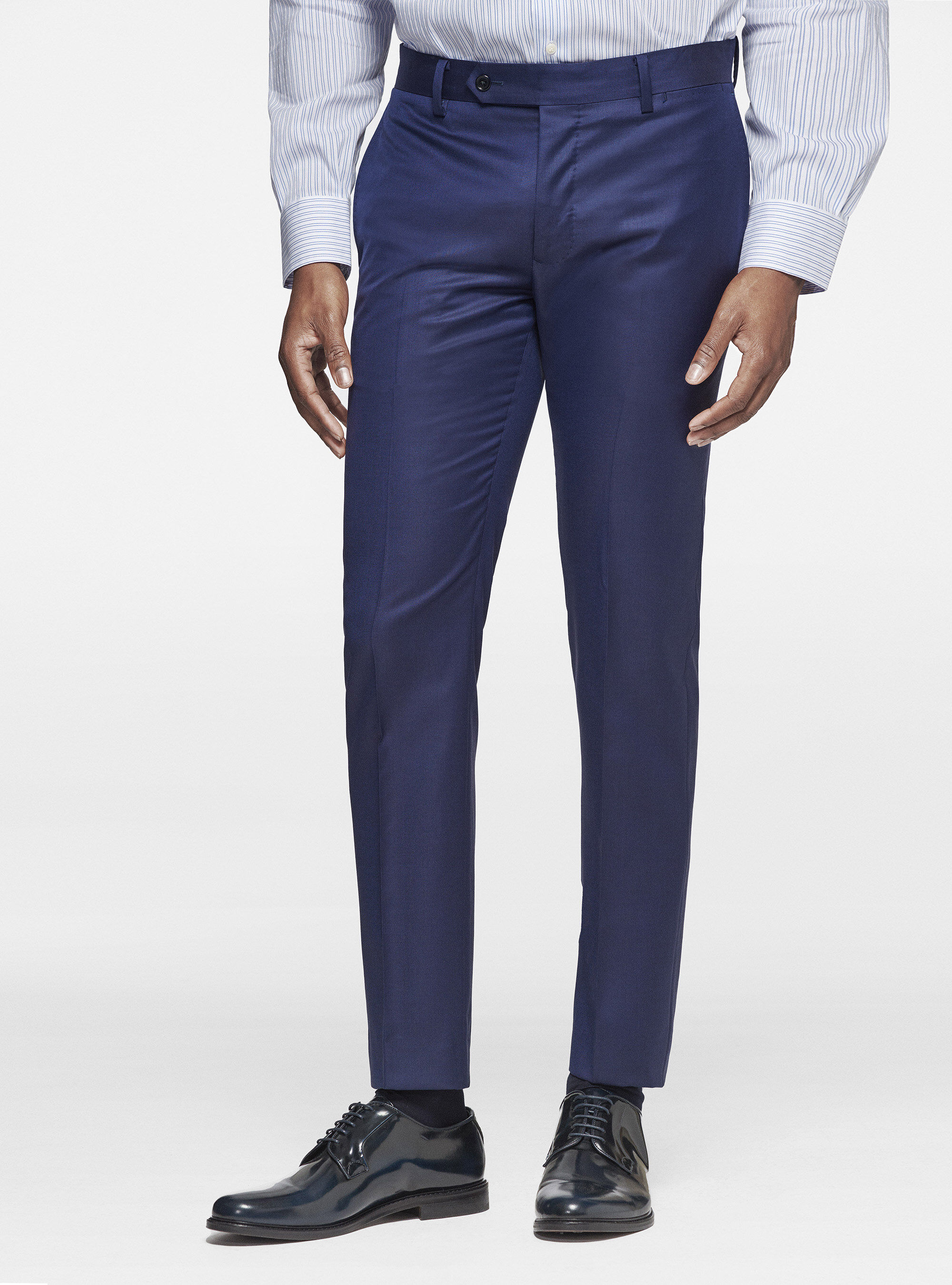 Pantaloni in pura lana superfine 110's