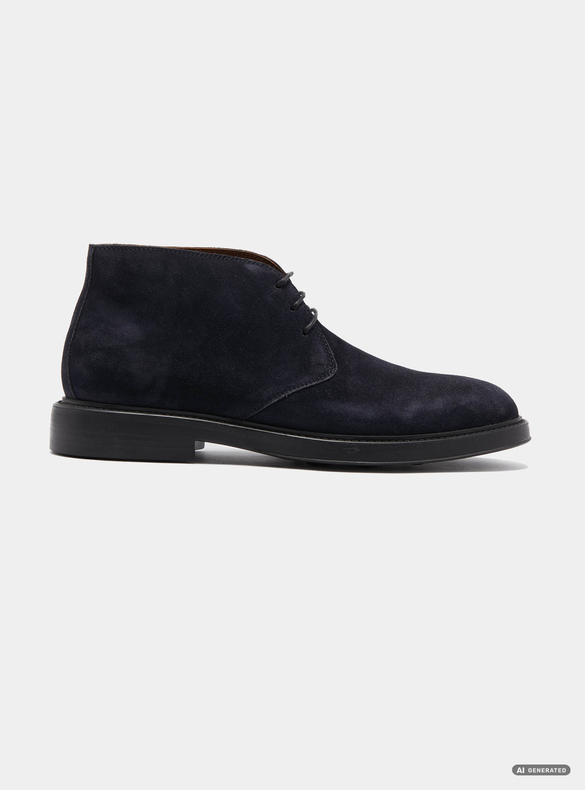 Bottines en daim avec semelle en gomme