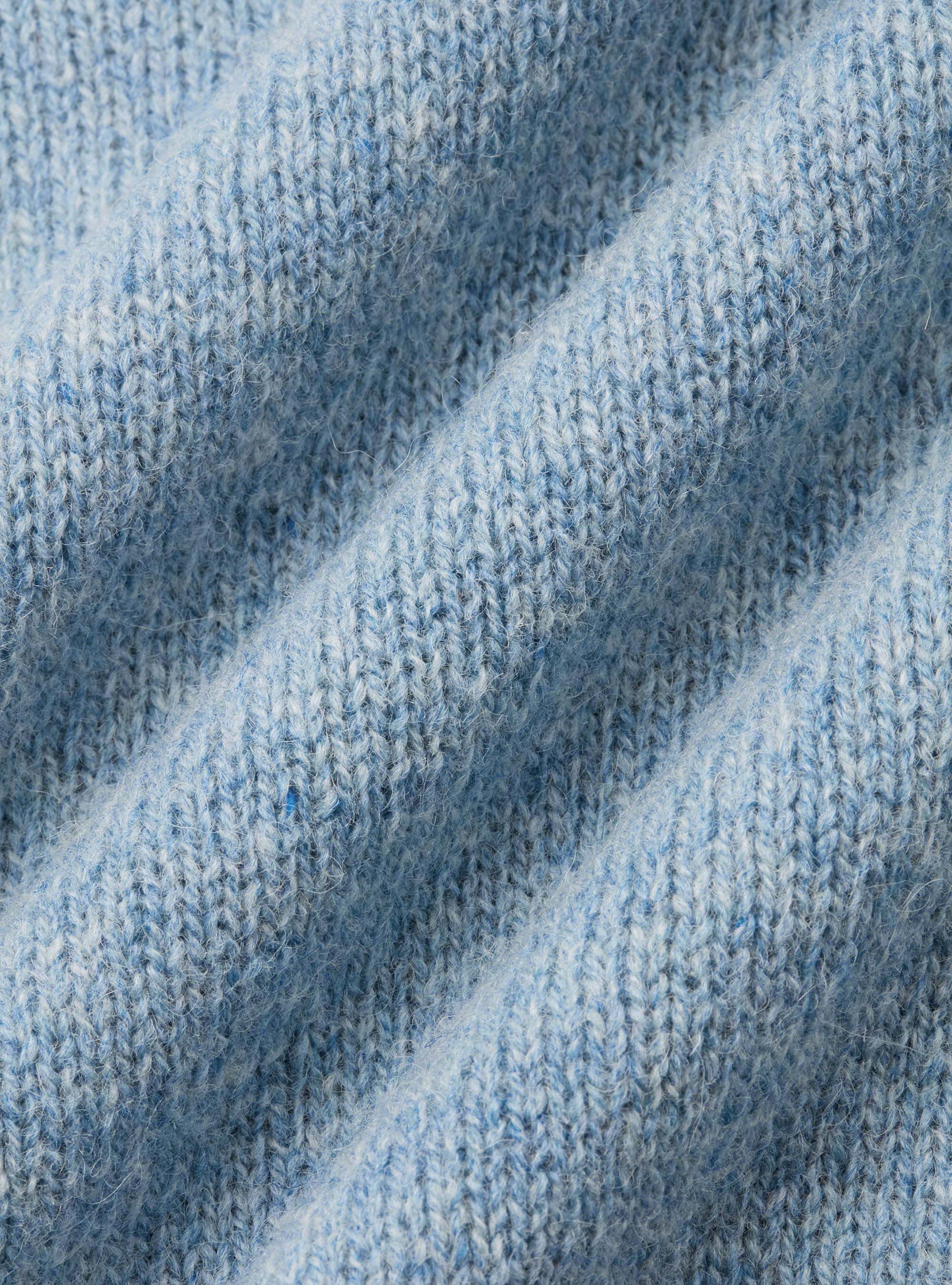 Rundhalspullover aus reiner Shetlandwolle, AZZURRO POLVERE 0283C