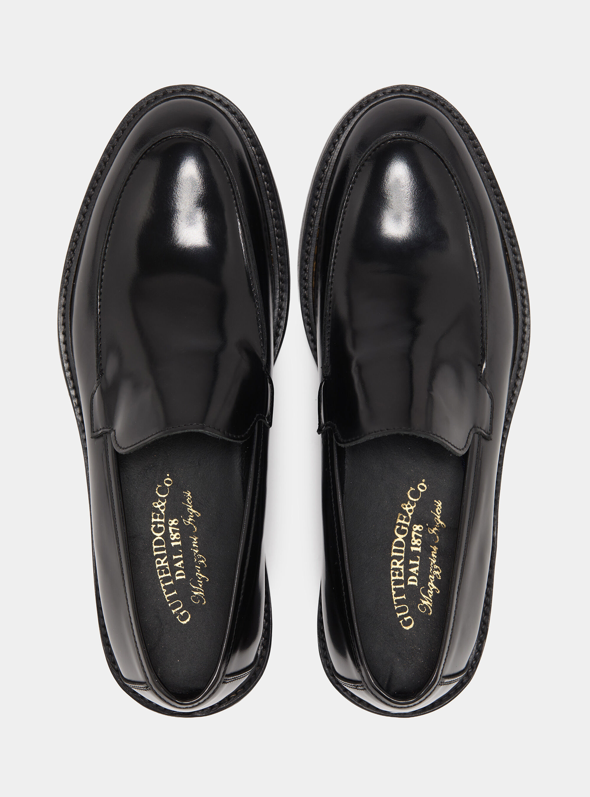 Mocassino in pelle abrasivata, BLACK