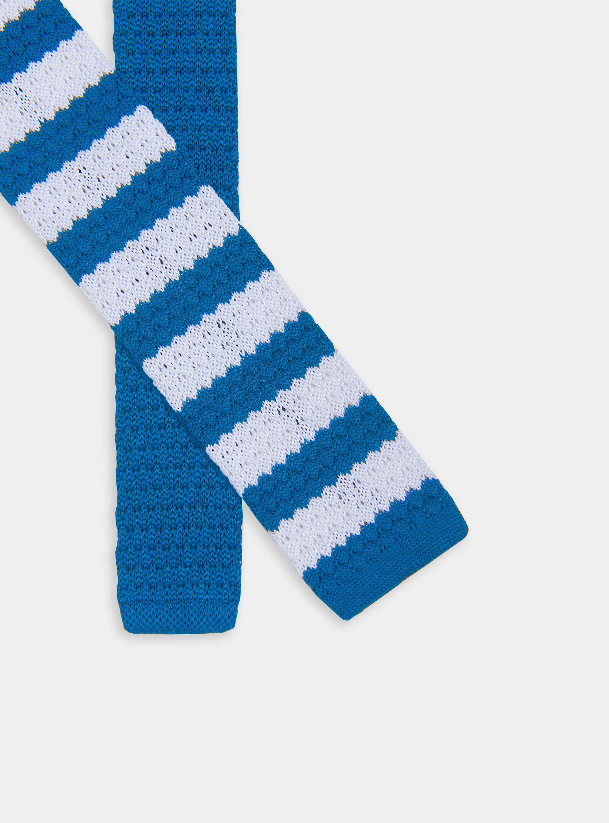 Striped knit tie, ROYALE 0253C