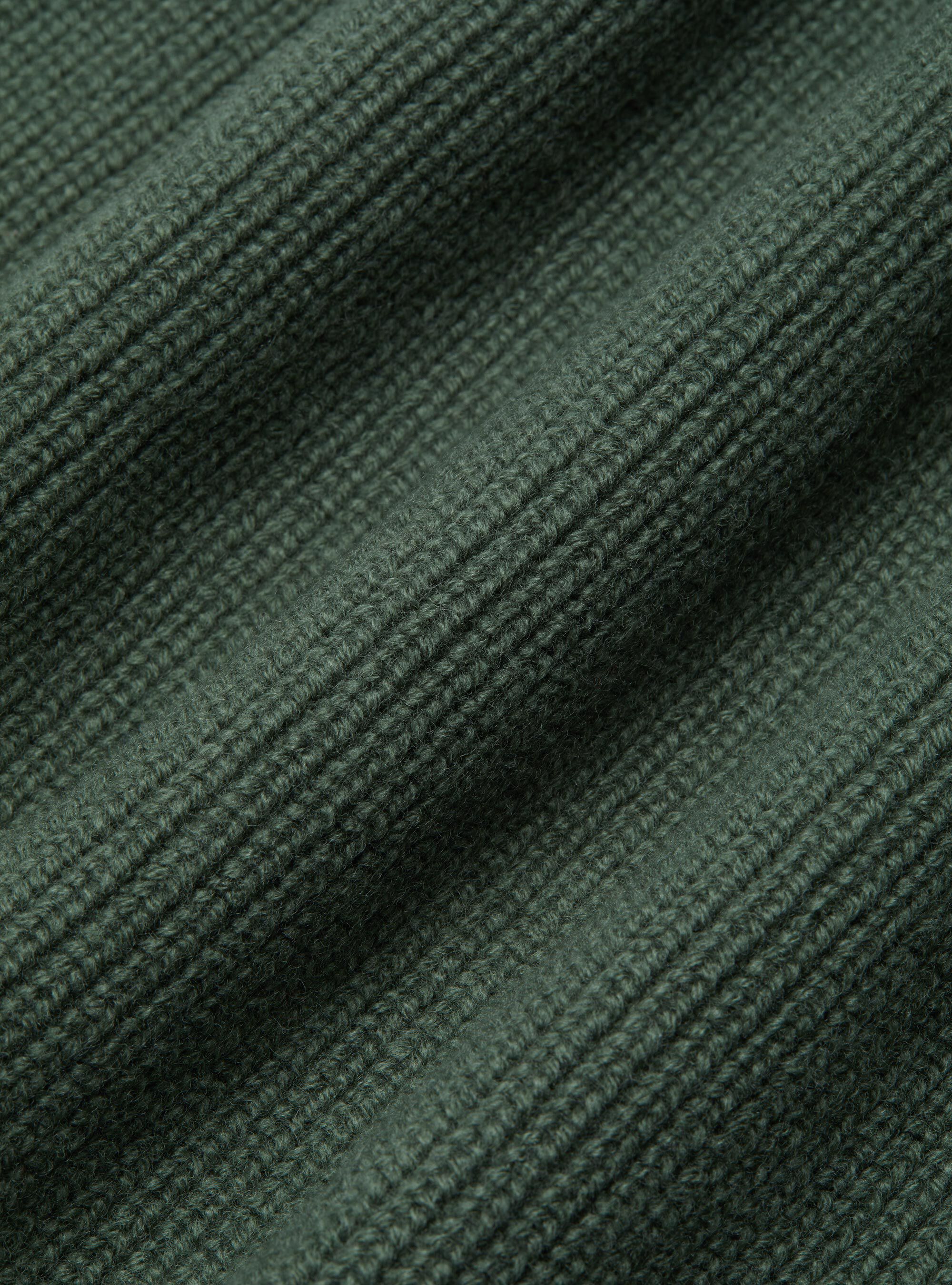 Merino wool pearl rib turtleneck sweater, MILITARE 0609C