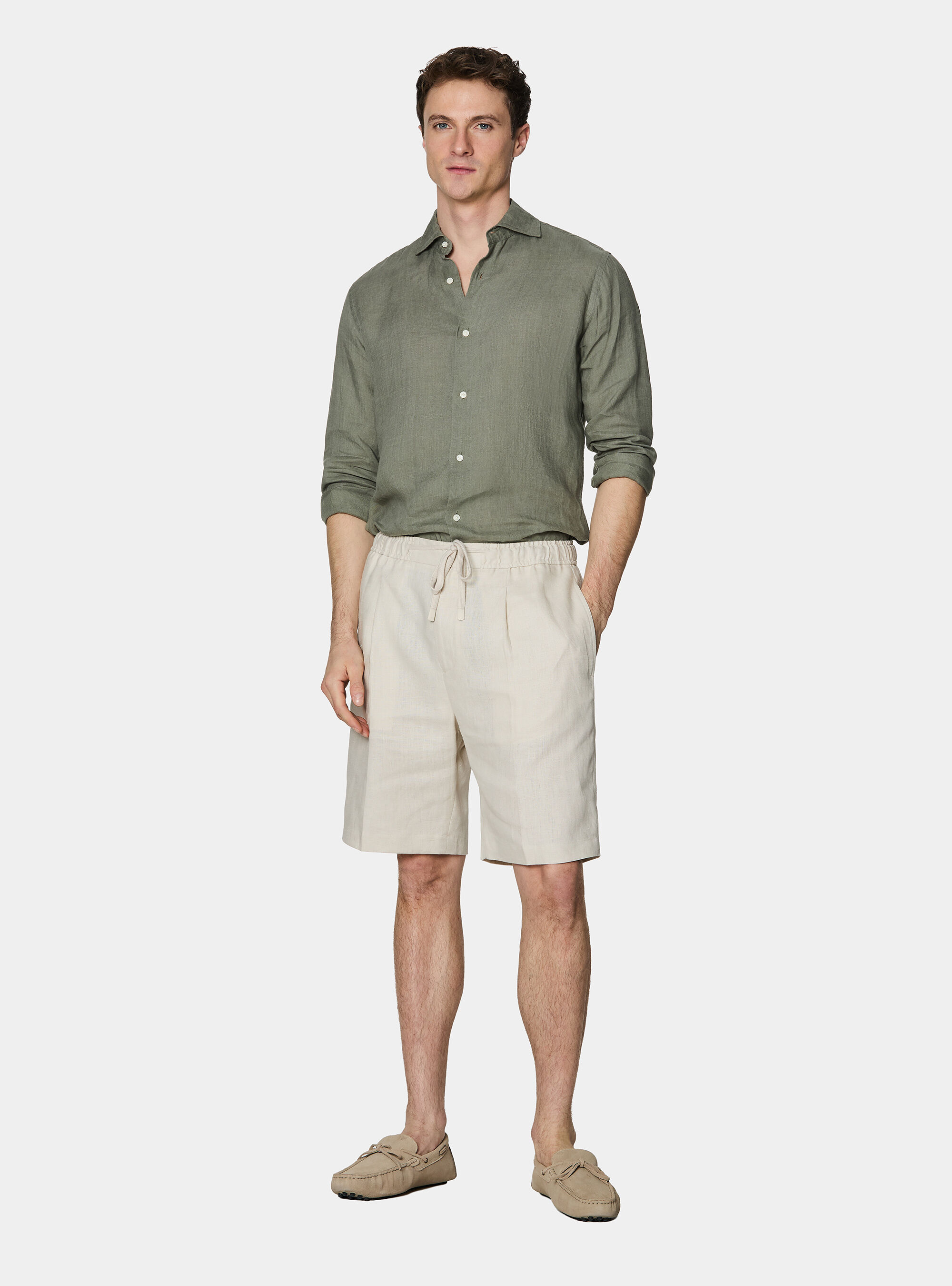 Camisa de lino puro