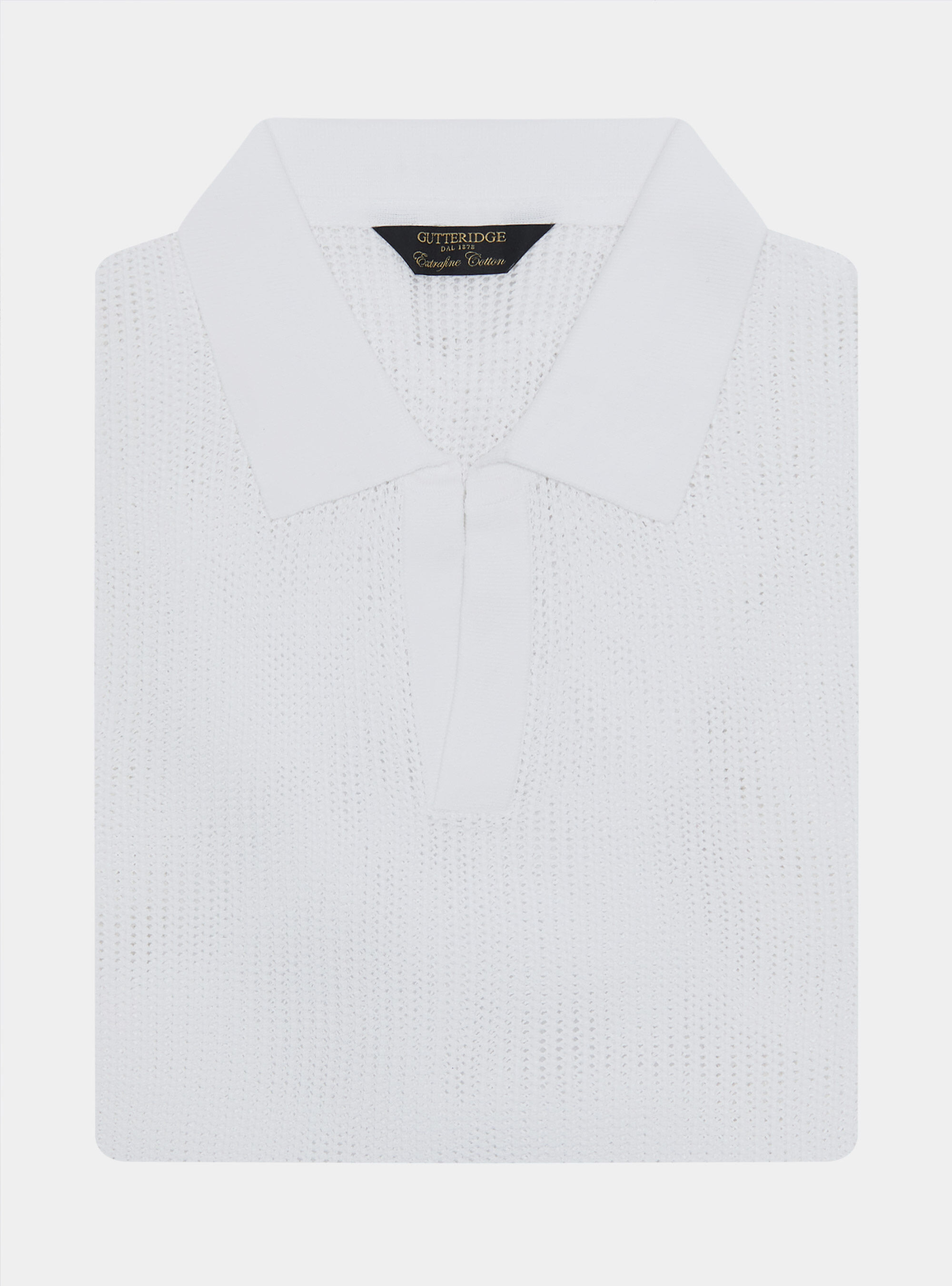 Geh&auml;keltes Poloshirt, BIANCO 0099C