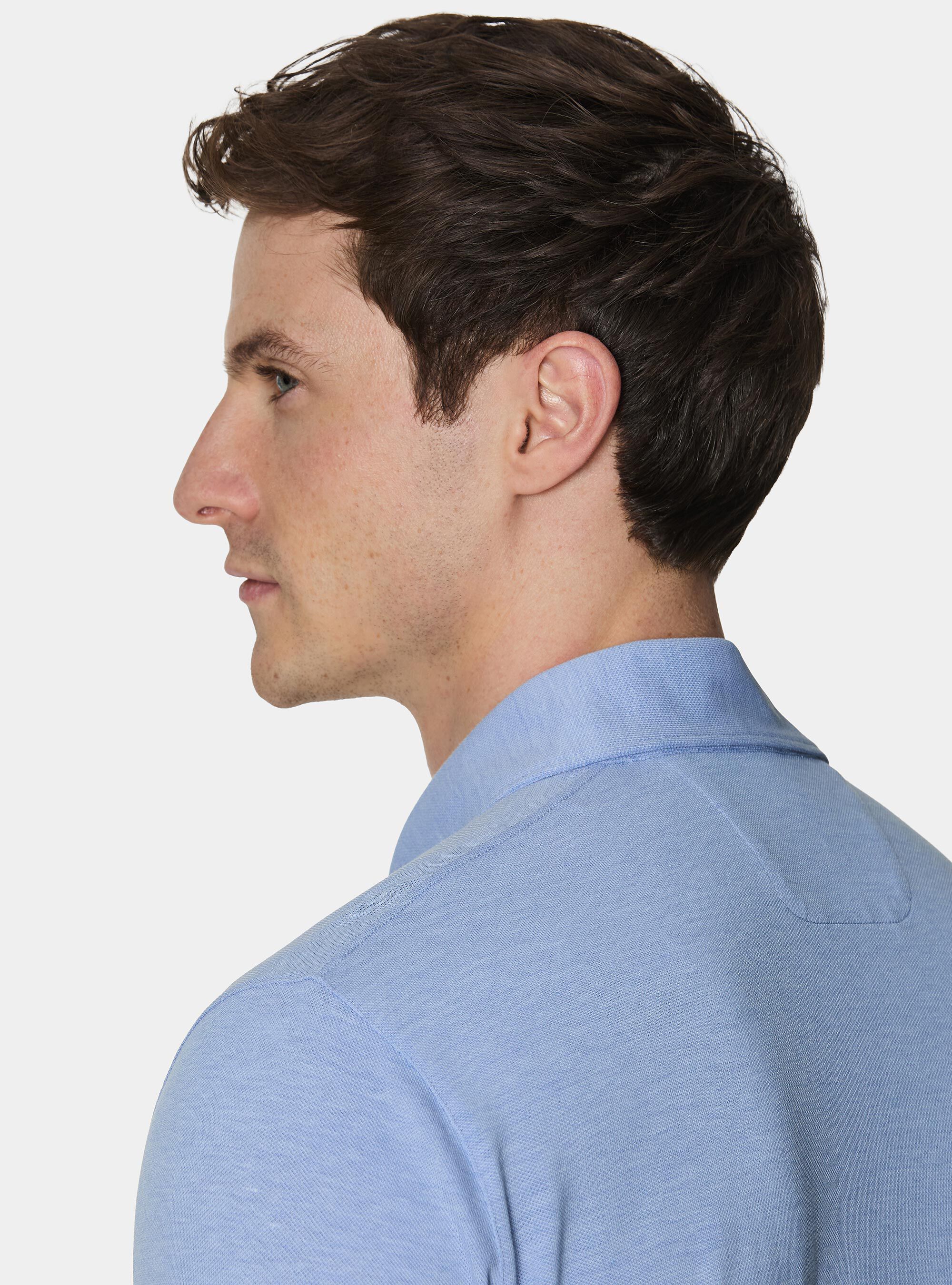 Polo en piqu&eacute; extensible GT01, BLEU CIEL