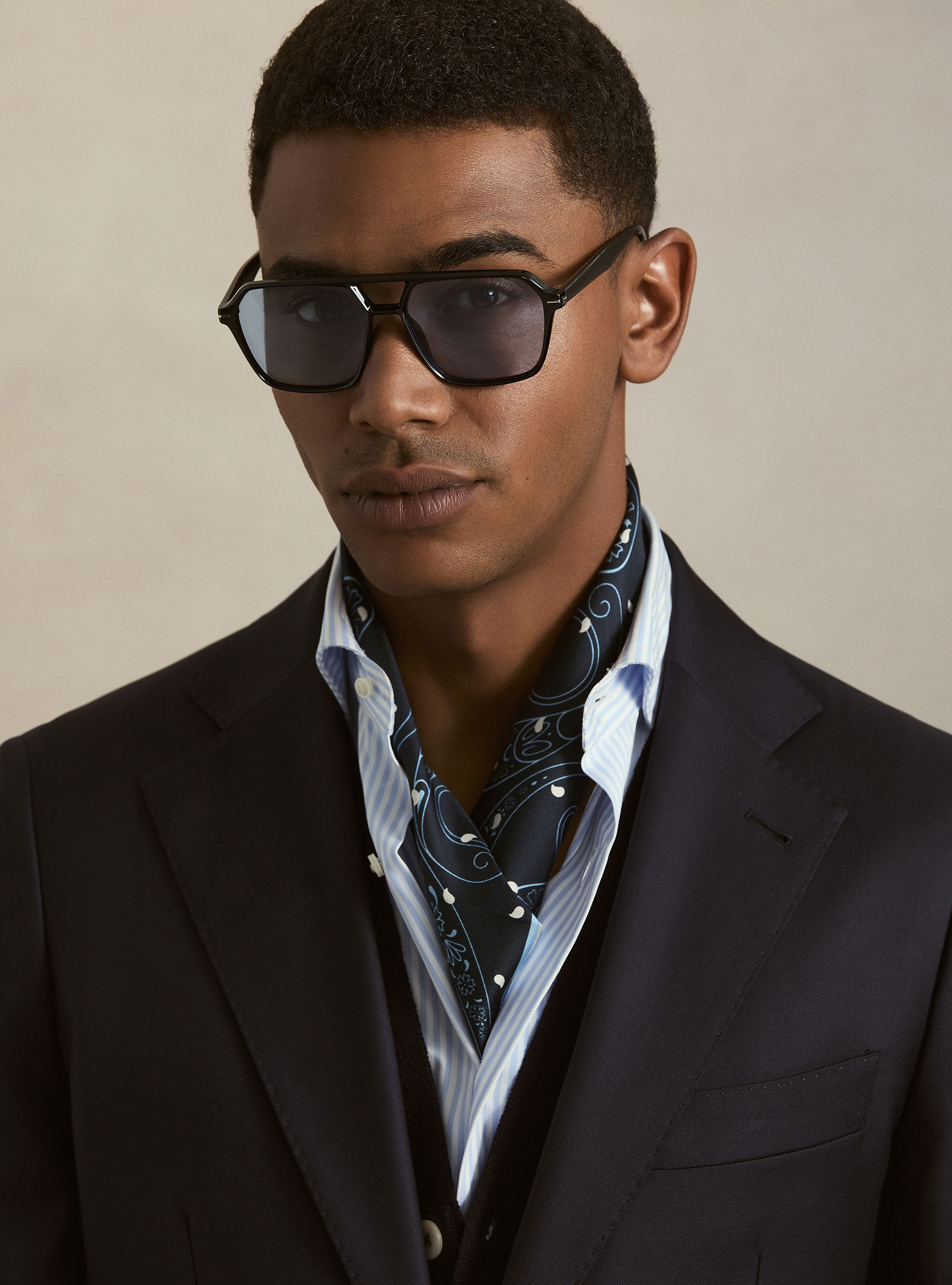 Pure wool suit blazer by Vitale Barberis Canonico, NAVY BLUE
