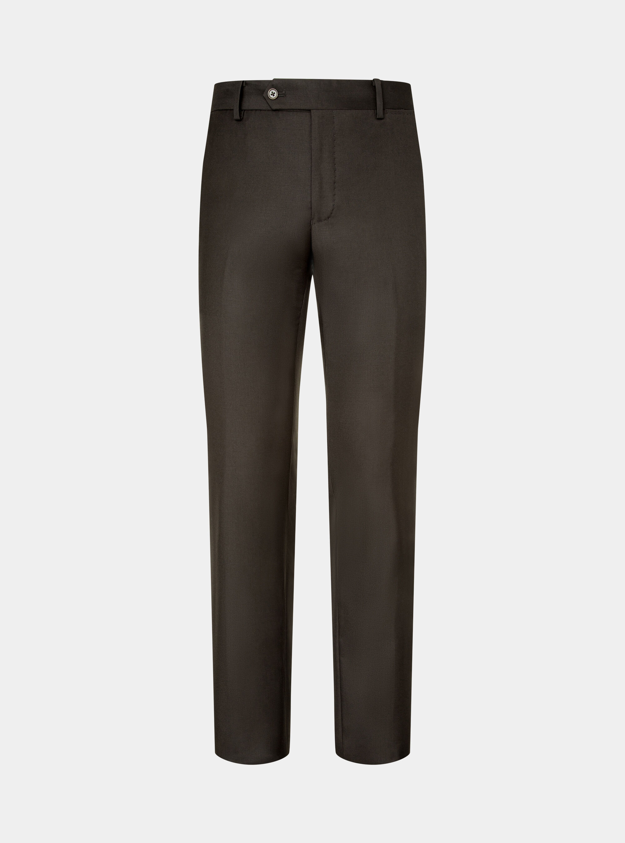Trousers in pure 110's superfine wool, BROWN