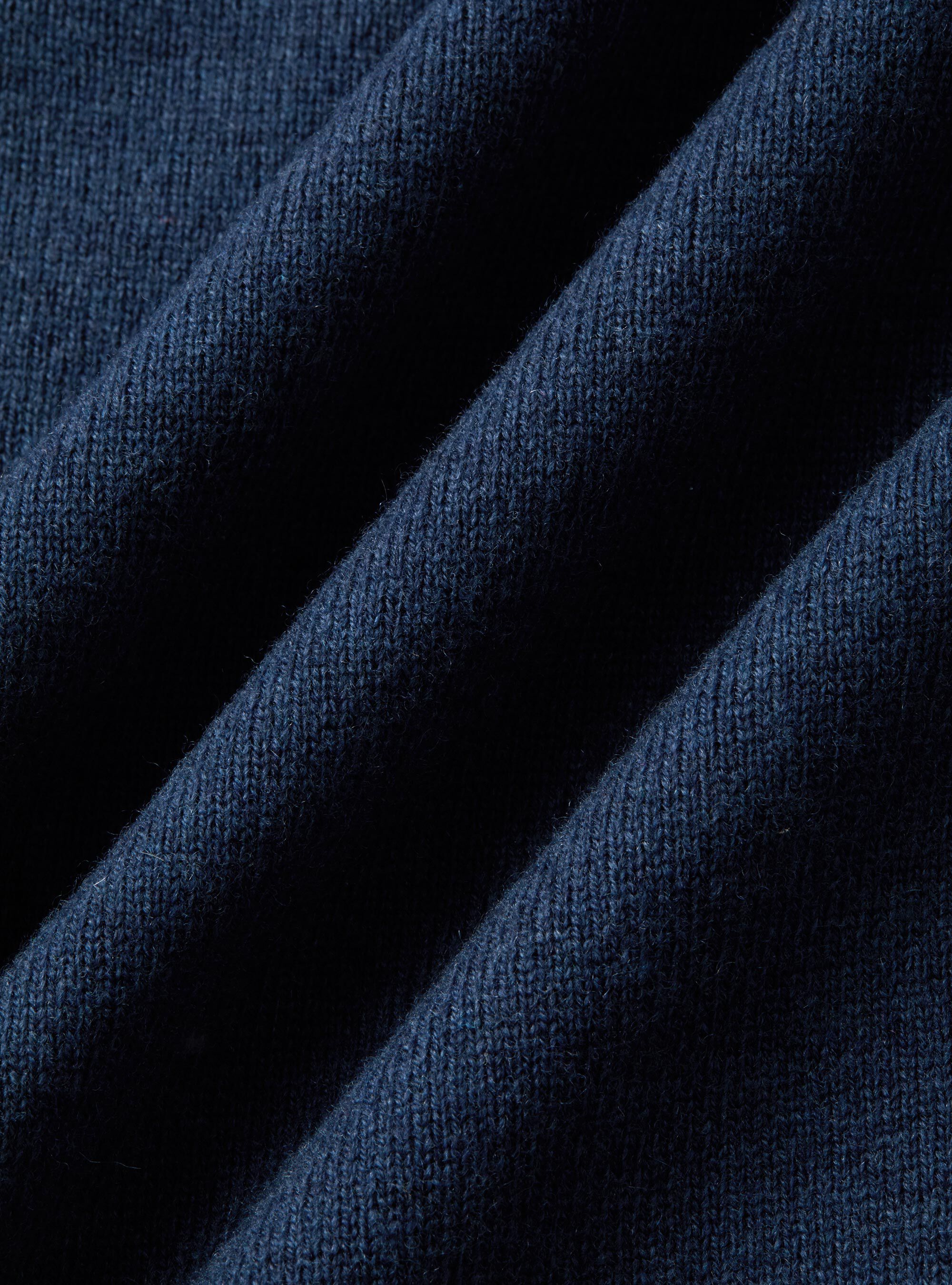 Lambswool and cashmere crew-neck sweater, INK