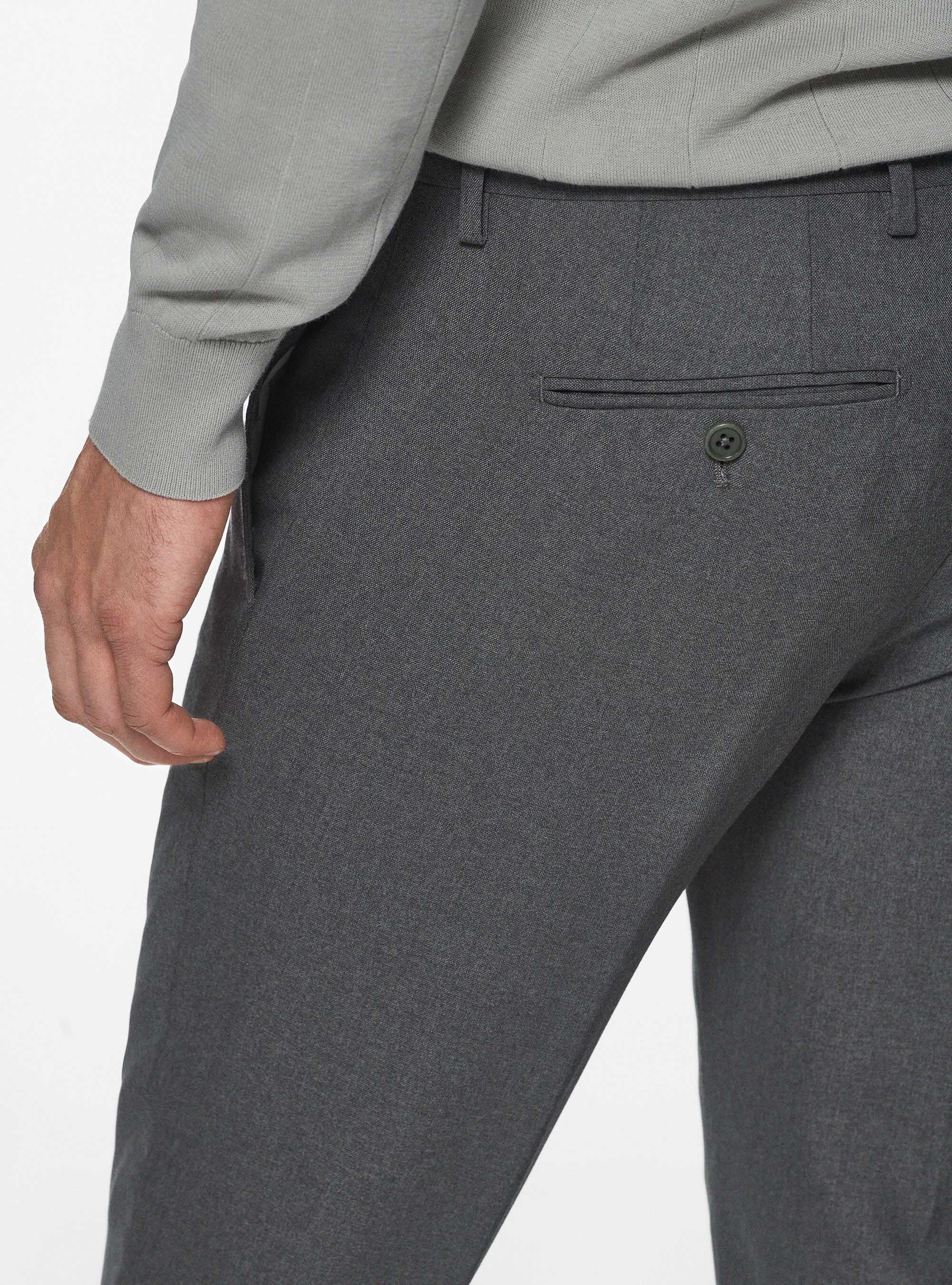 Pure wool Cerruti travel suit trousers, GREY