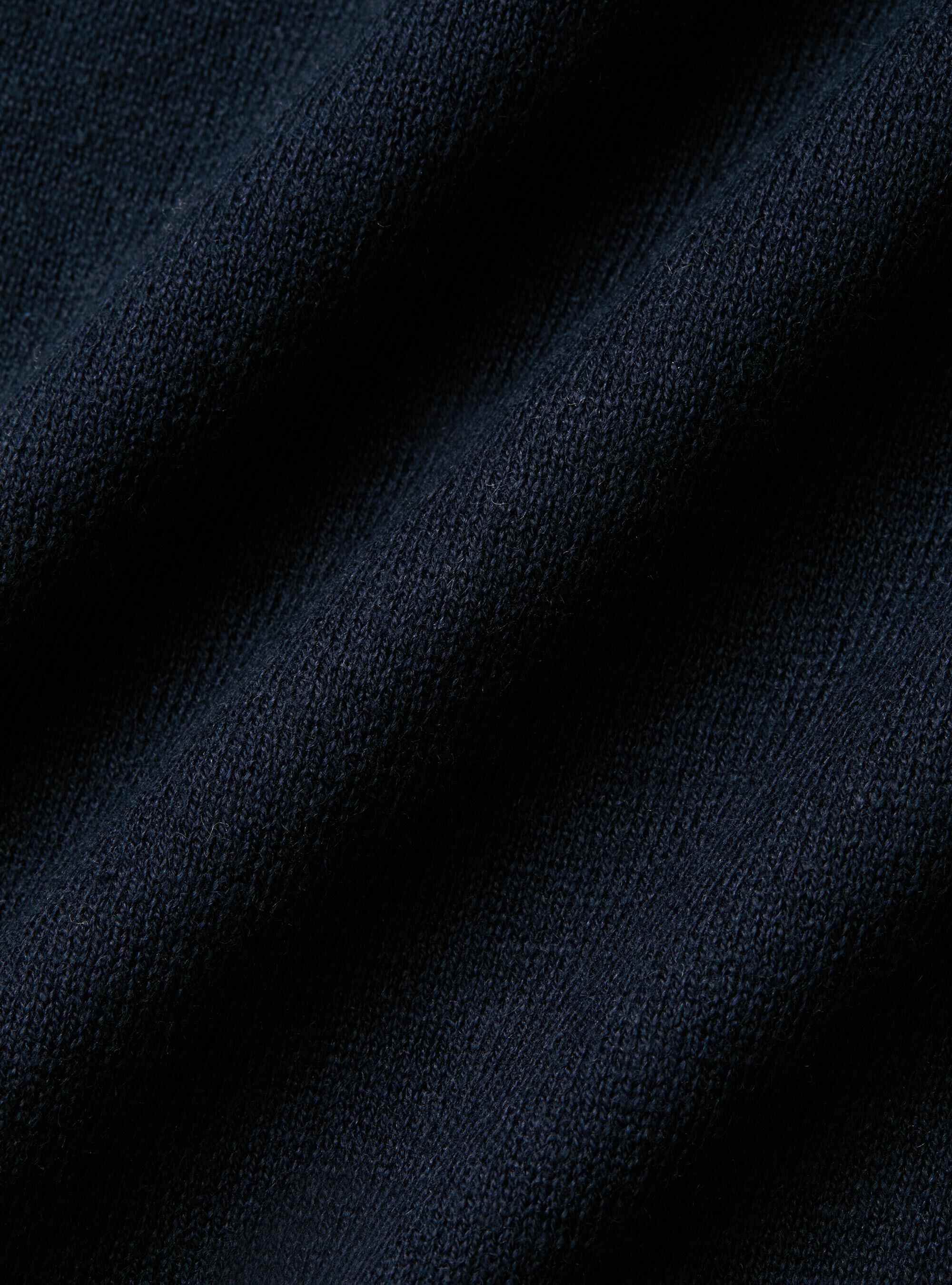 Cotton, silk and cashmere blend crewneck sweater, NAVY BLUE