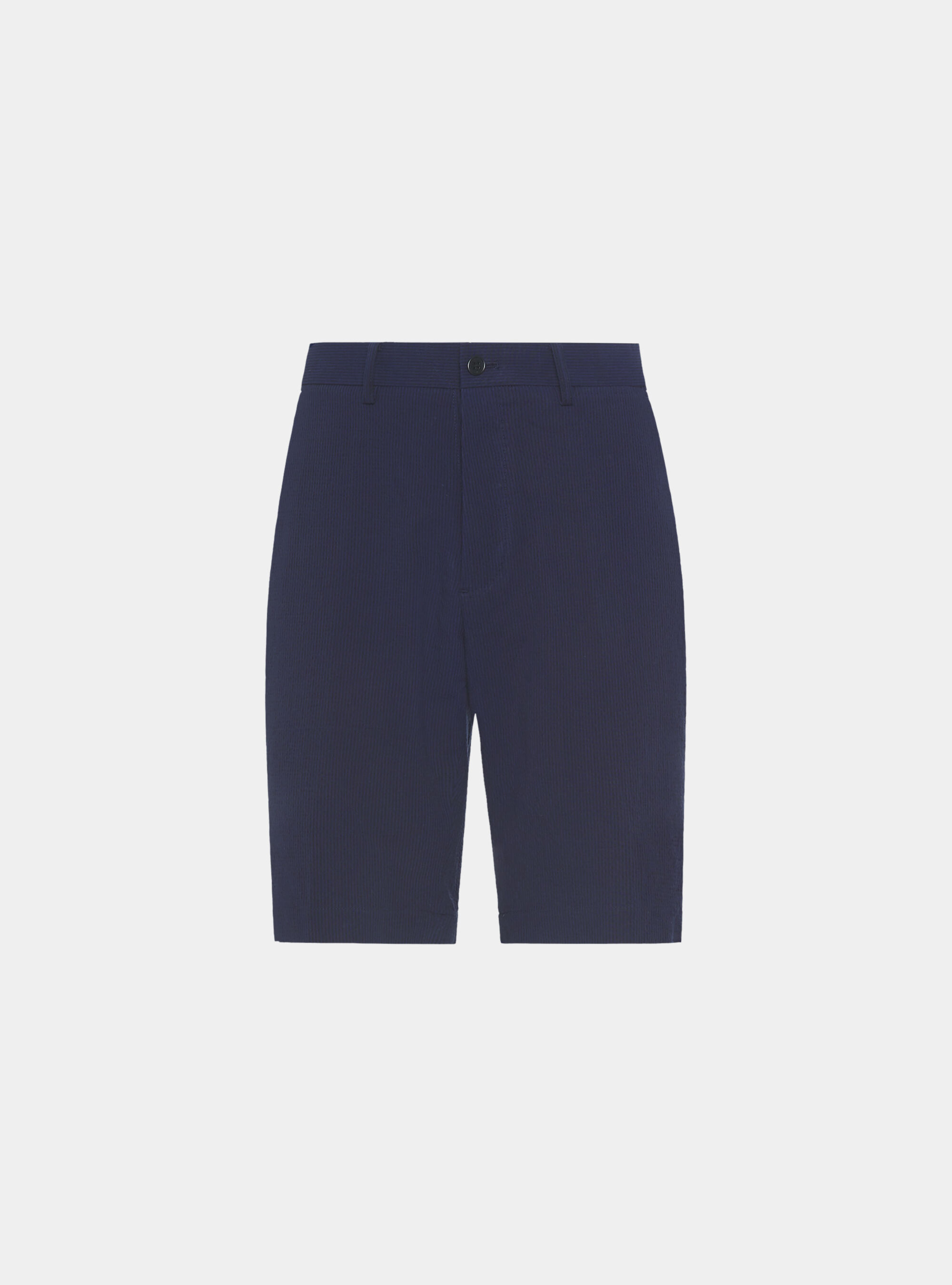 Bermudas de algod&oacute;n seersucker el&aacute;stico, AZUL MARINO