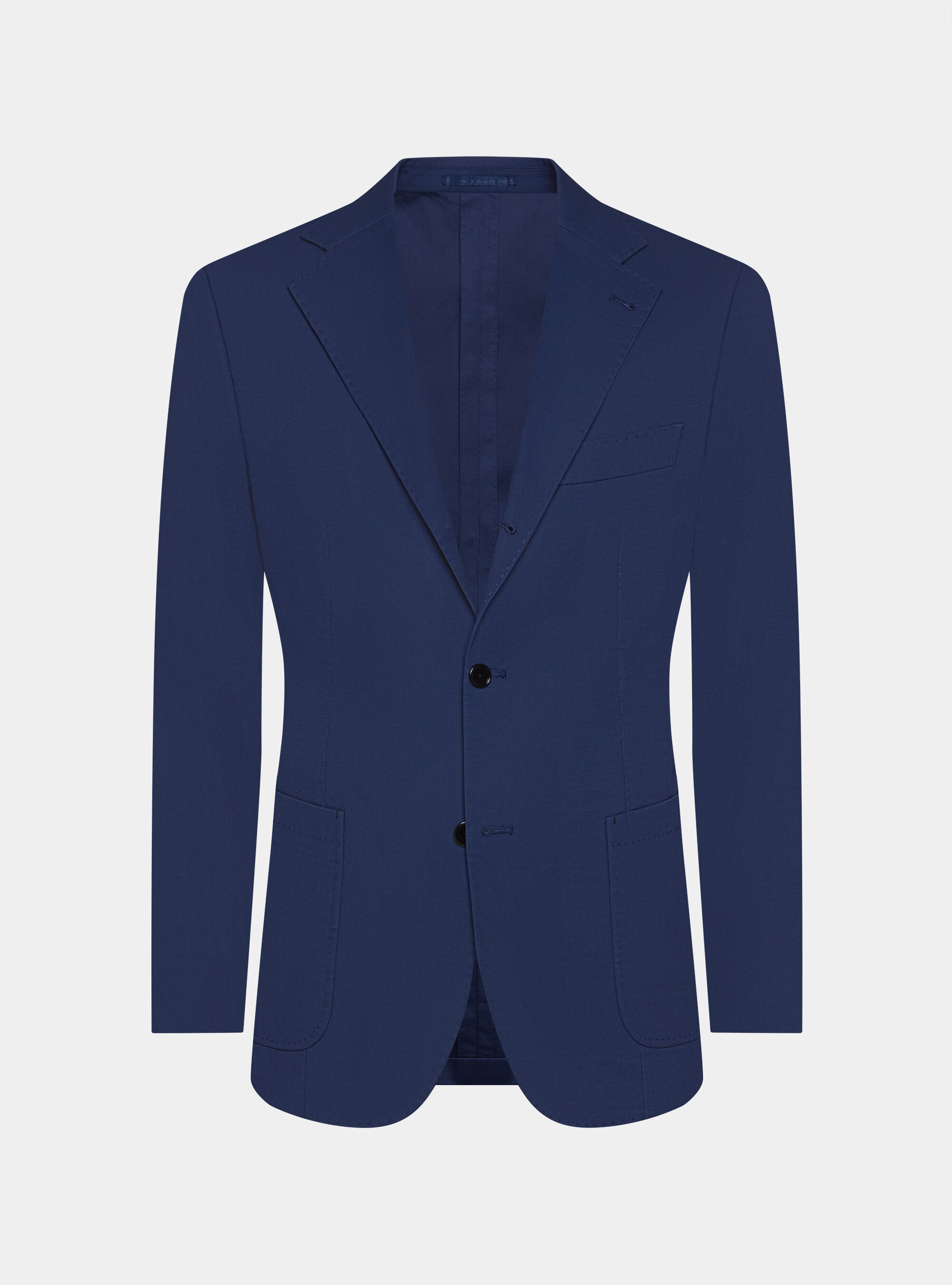 Giacca abito in cotone armaturato, BLU