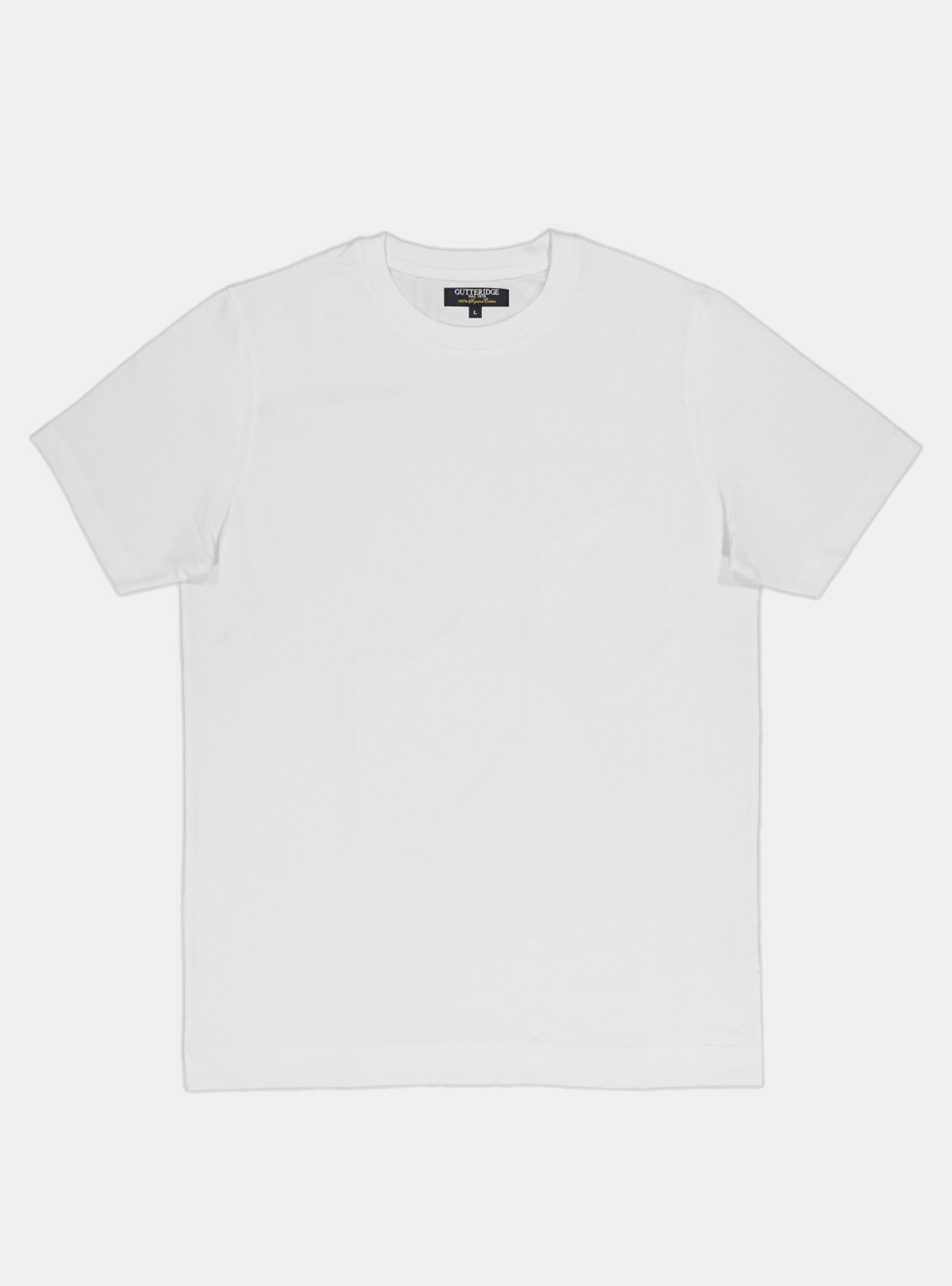 Solid-coloured cotton jersey Tshirt, WHITE