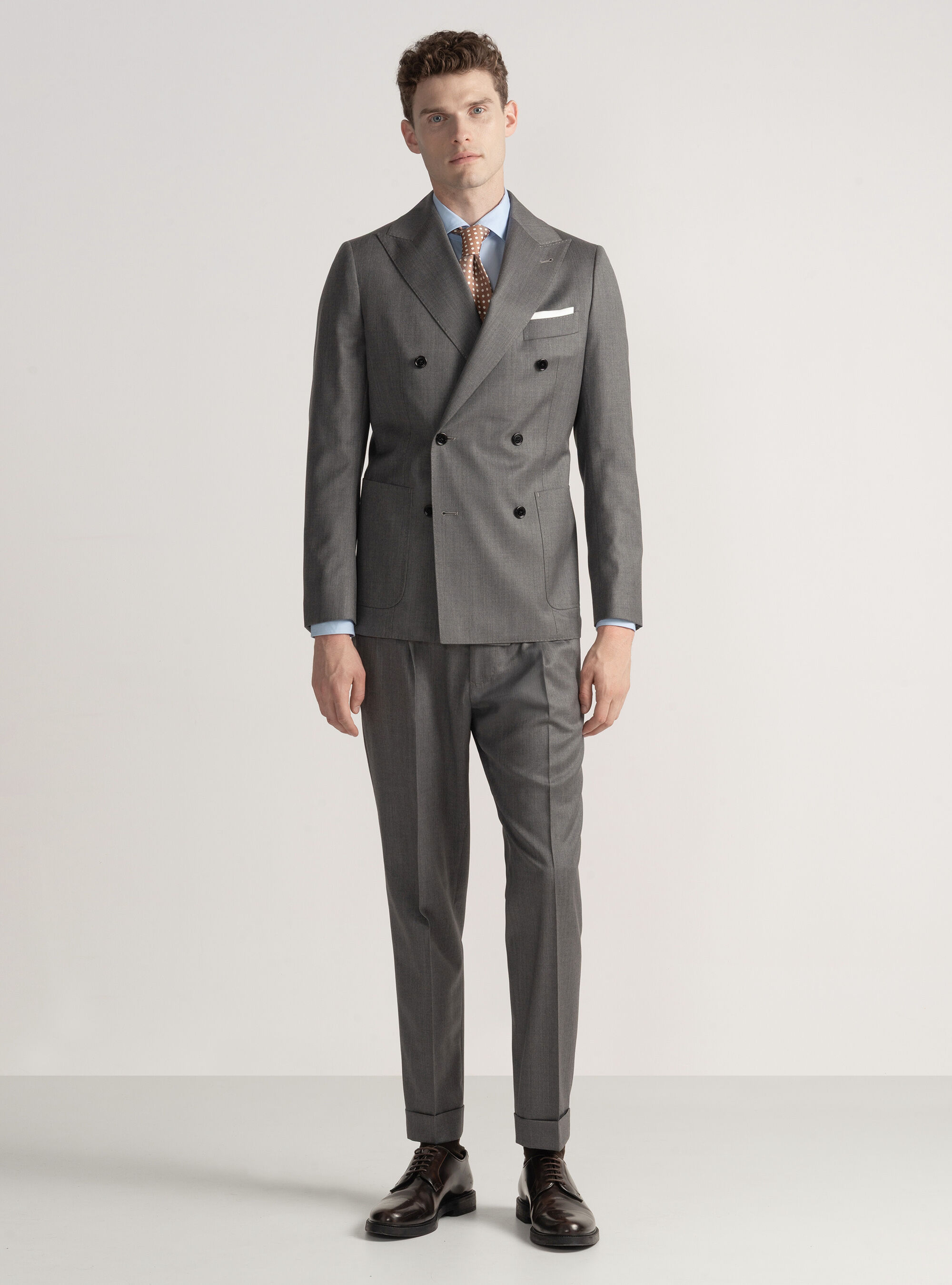 Giacca per abito in lana Reda superfine 110's, GRIGIO CHIARO