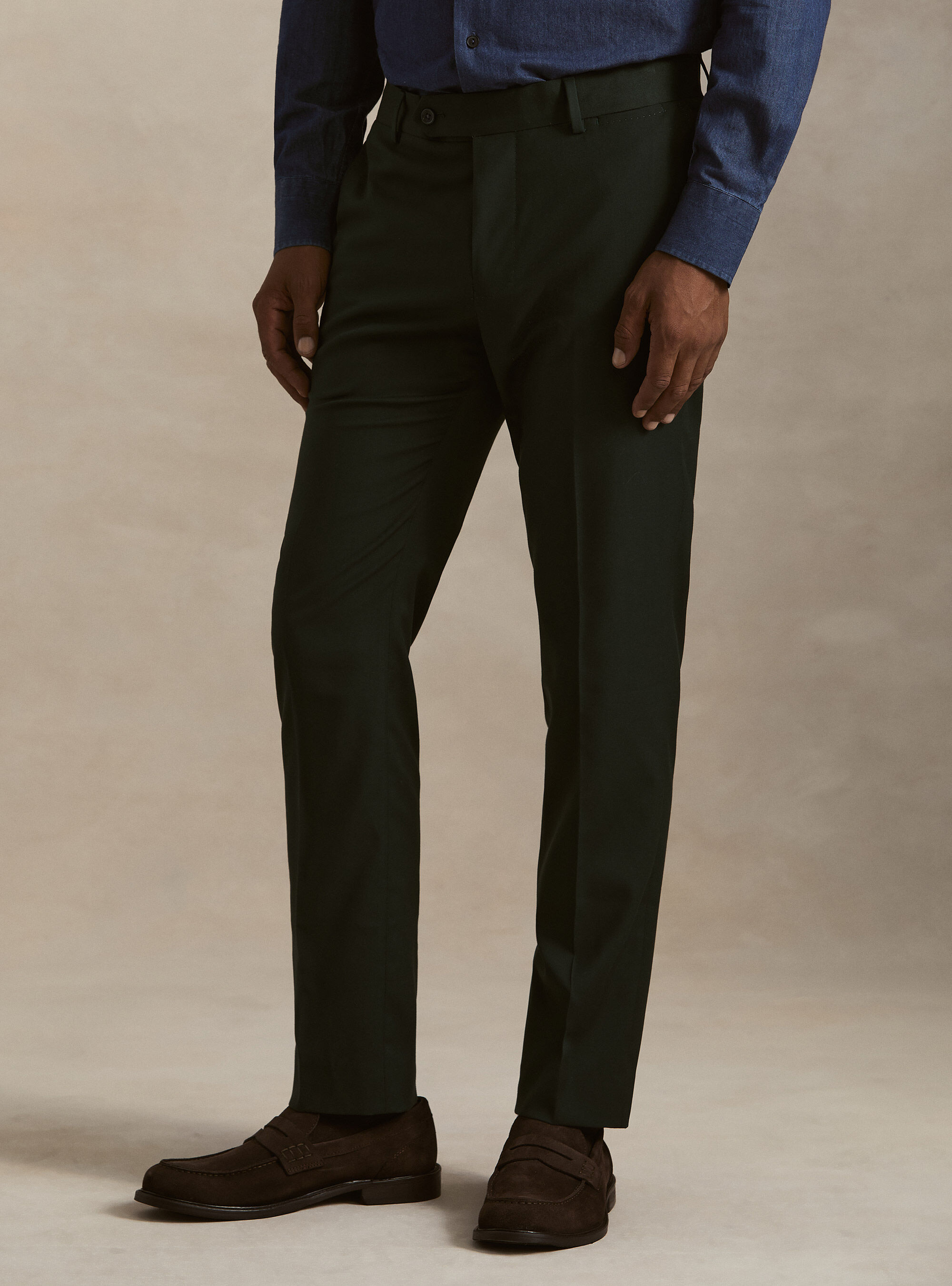 Slim fit classic suit trousers