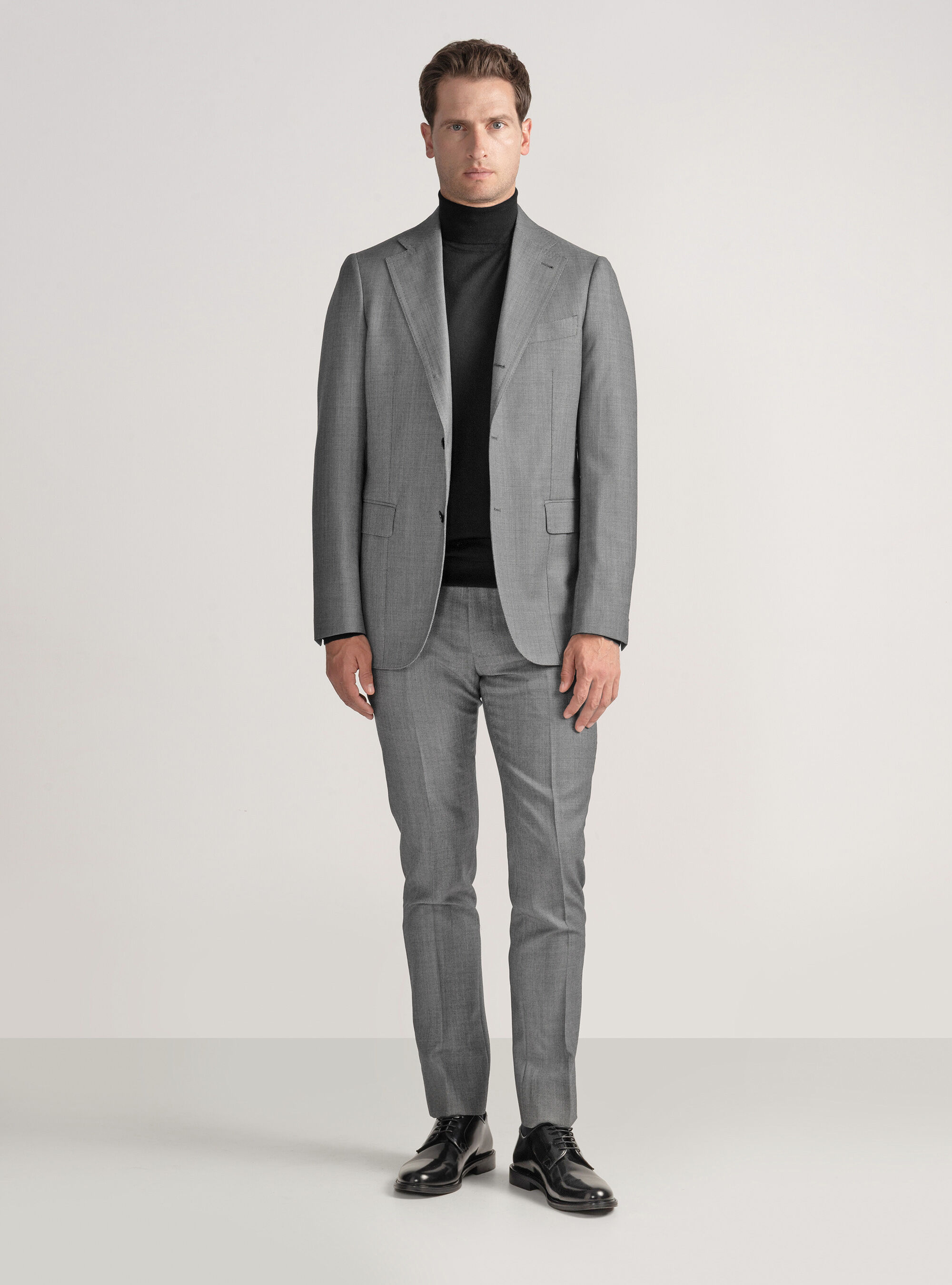Partridge eye wool suit blazer Vitale Barberis Canonico, GREY