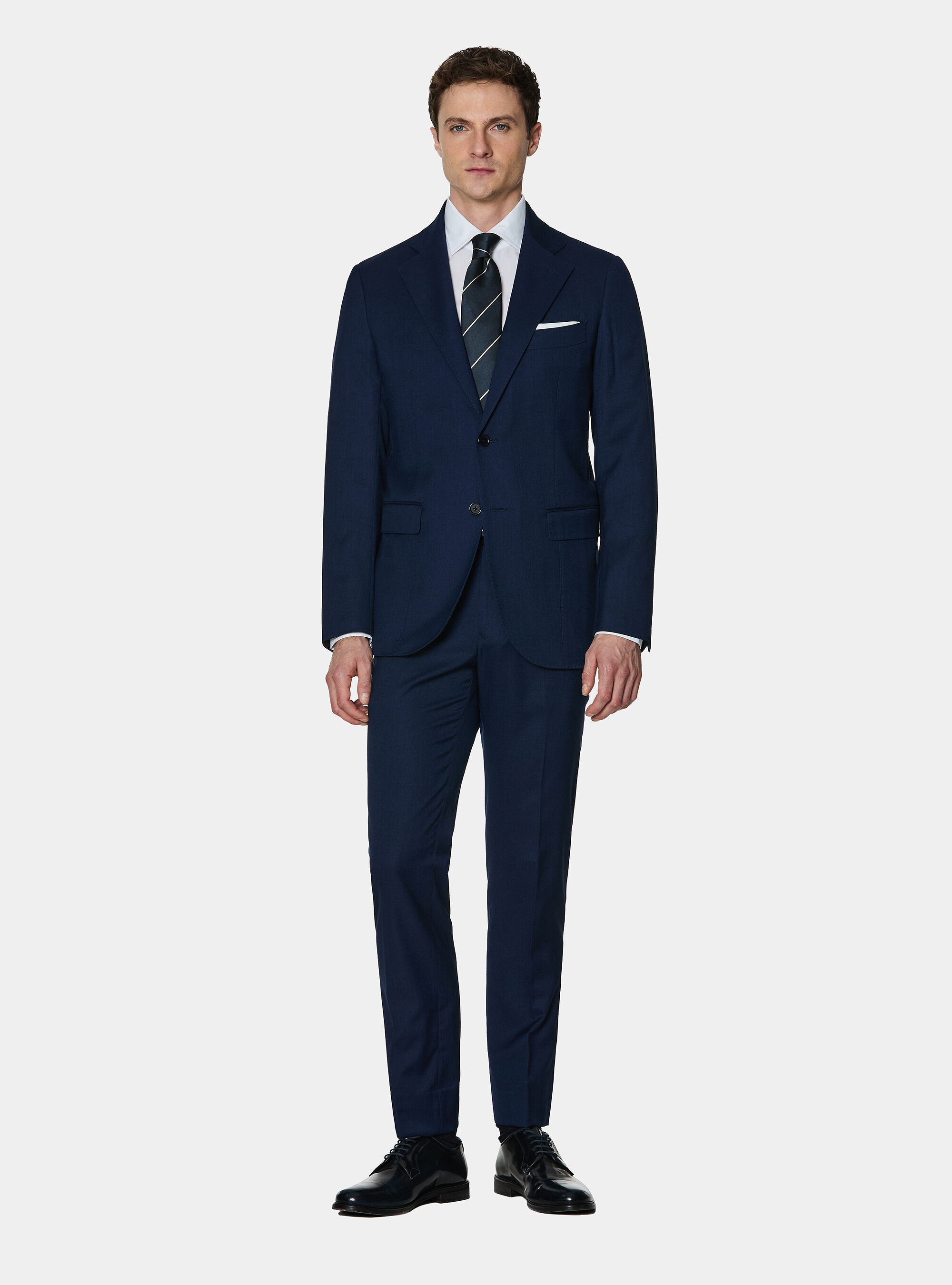 Hopsack fabric suit blazer