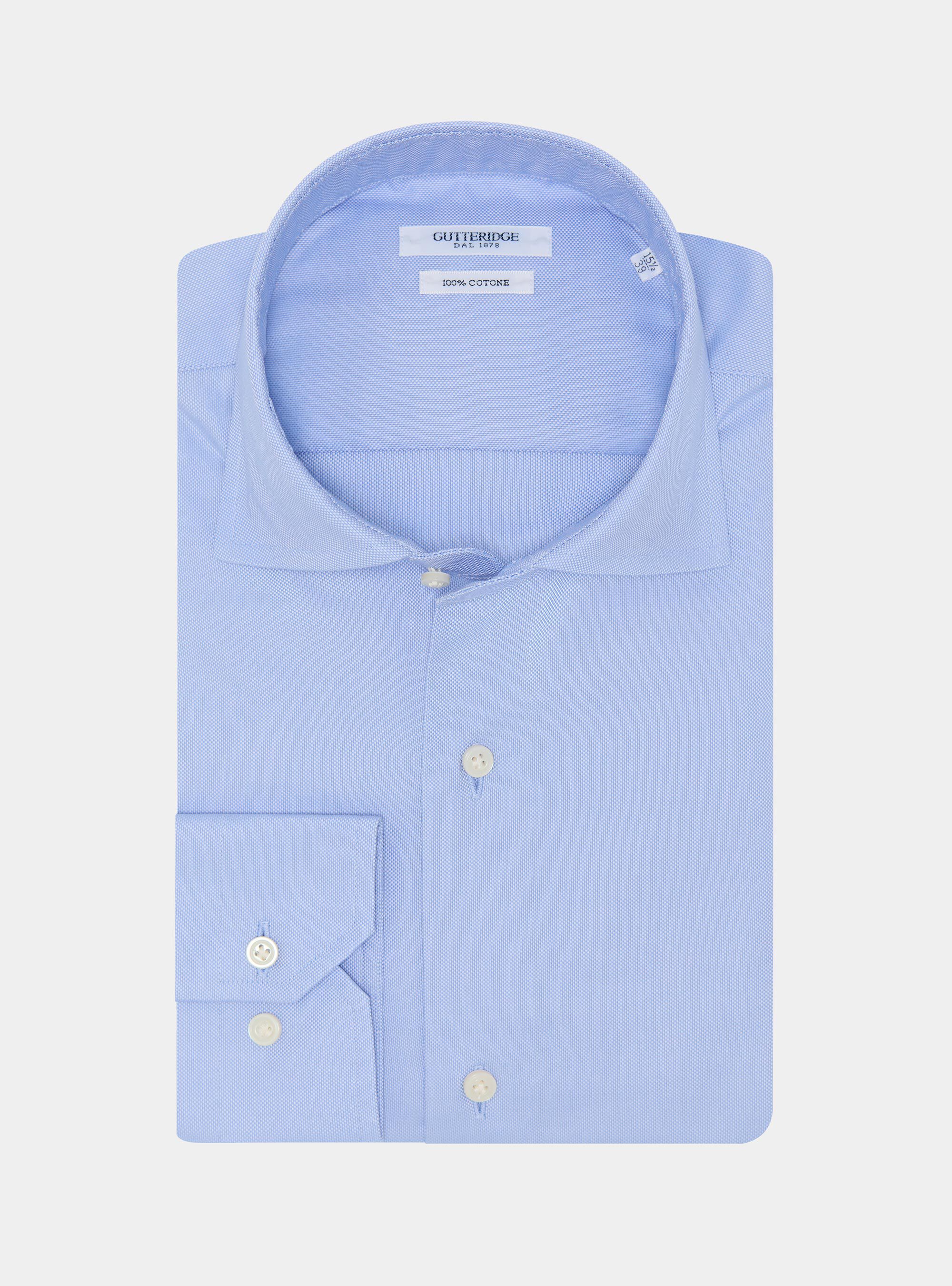 Camicia in cotone oxford, AZZURRO