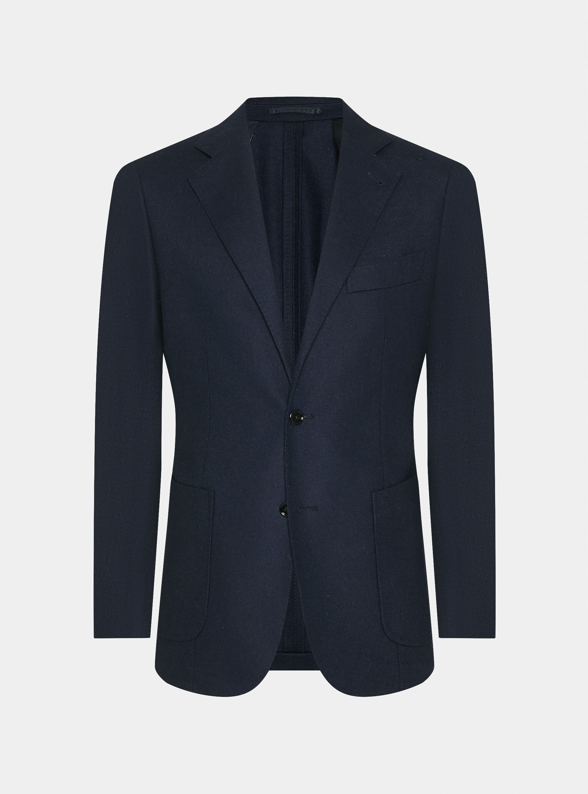 Giacca in flanella di misto lana, BLU NAVY