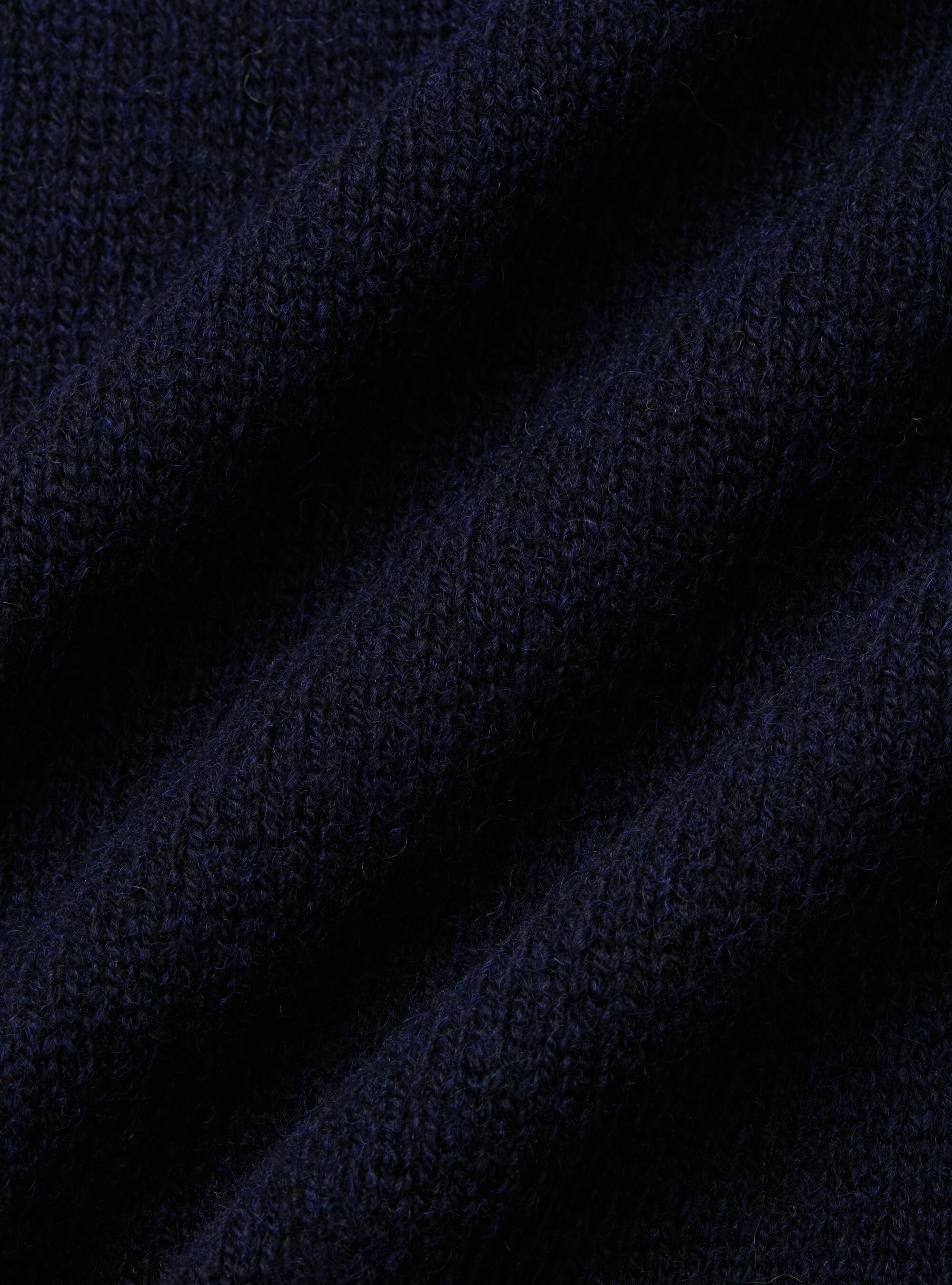 Maglia girocollo in lana shetland, BLU NAVY
