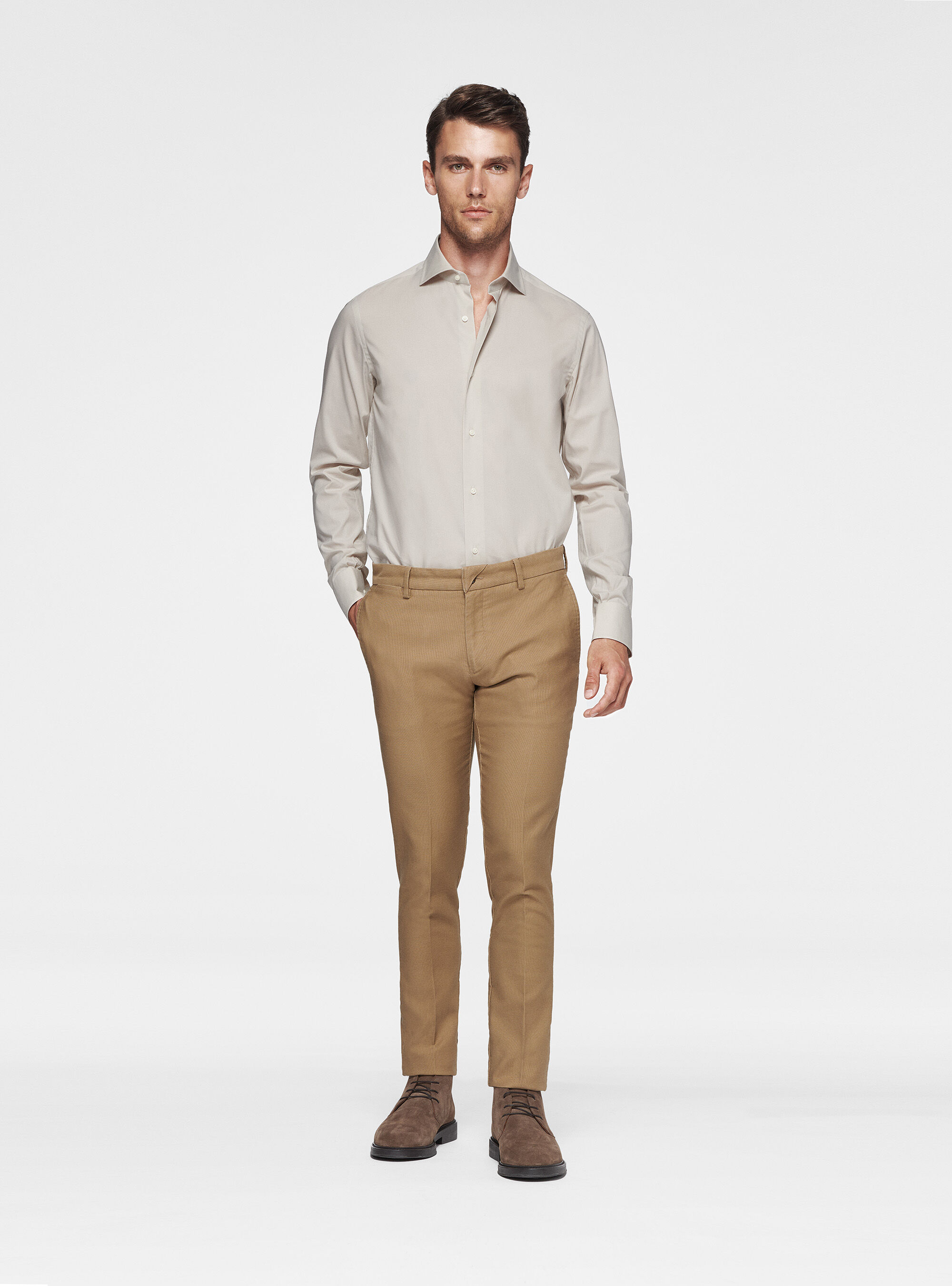 Stretch poplin shirt