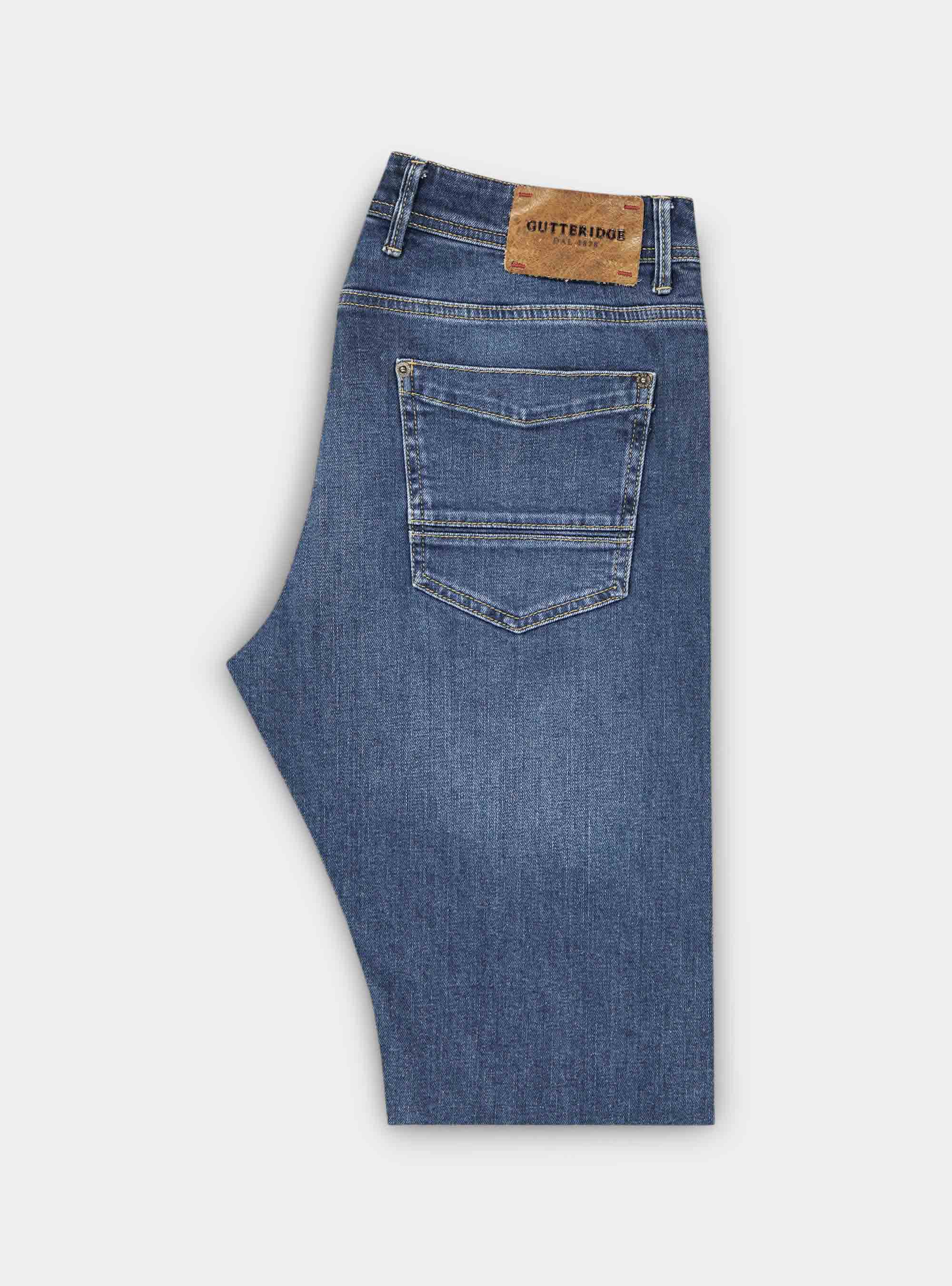 Dark regular fit denim, NAVY BLUE