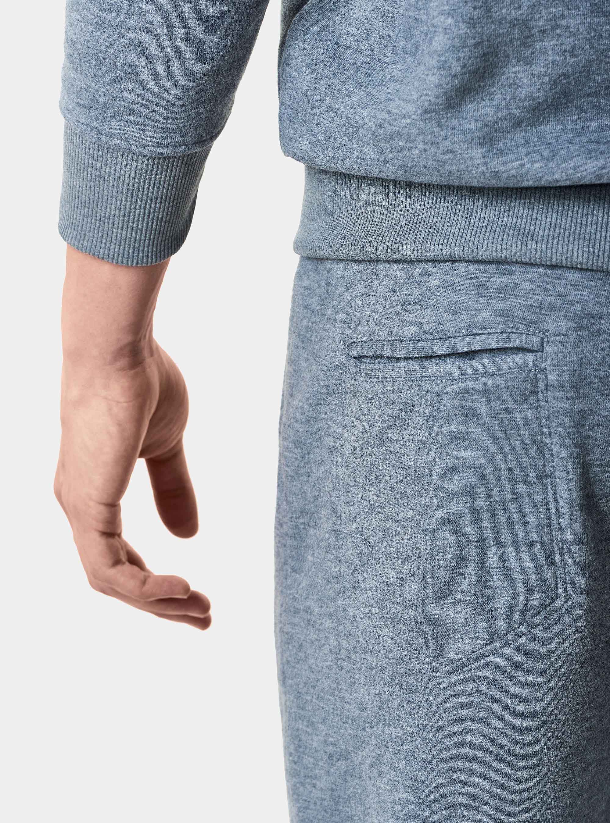 Cotton blend sweatshirt trousers, GREY