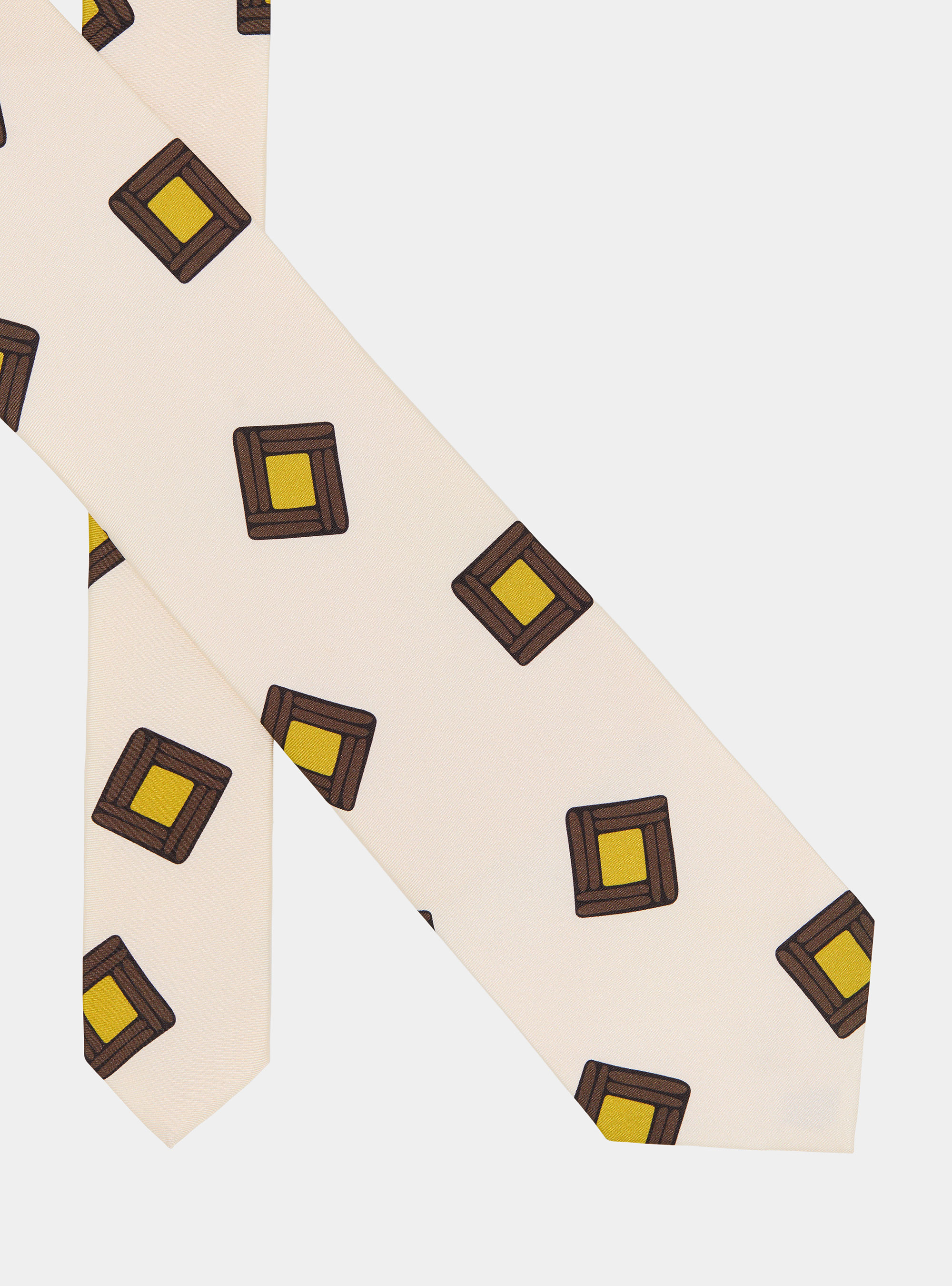 Krawatte aus Seidentwill mit geometrischem Muster, PANNA 0098C