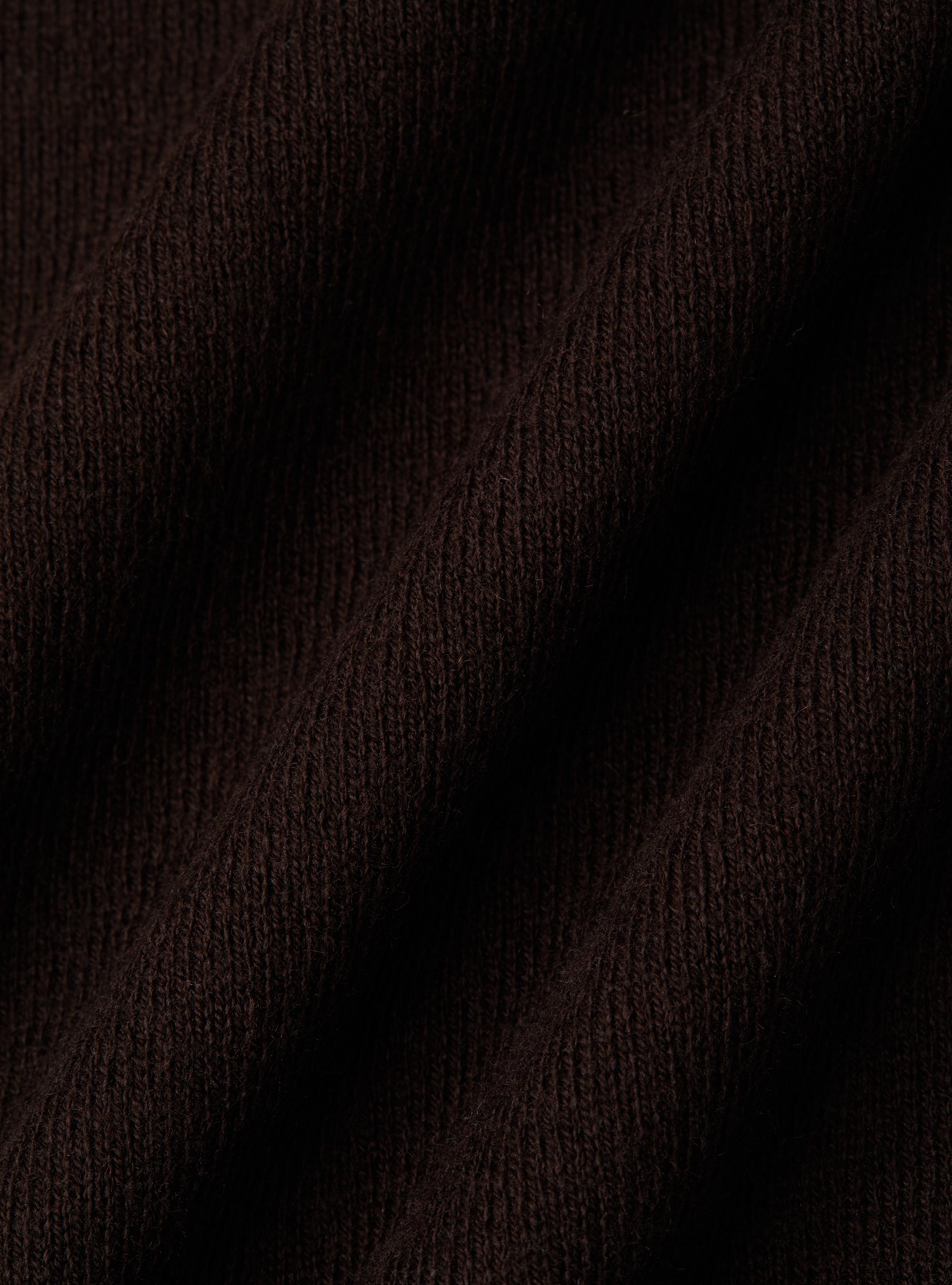 Dolcevita in cotone e cashmere, MARRONE