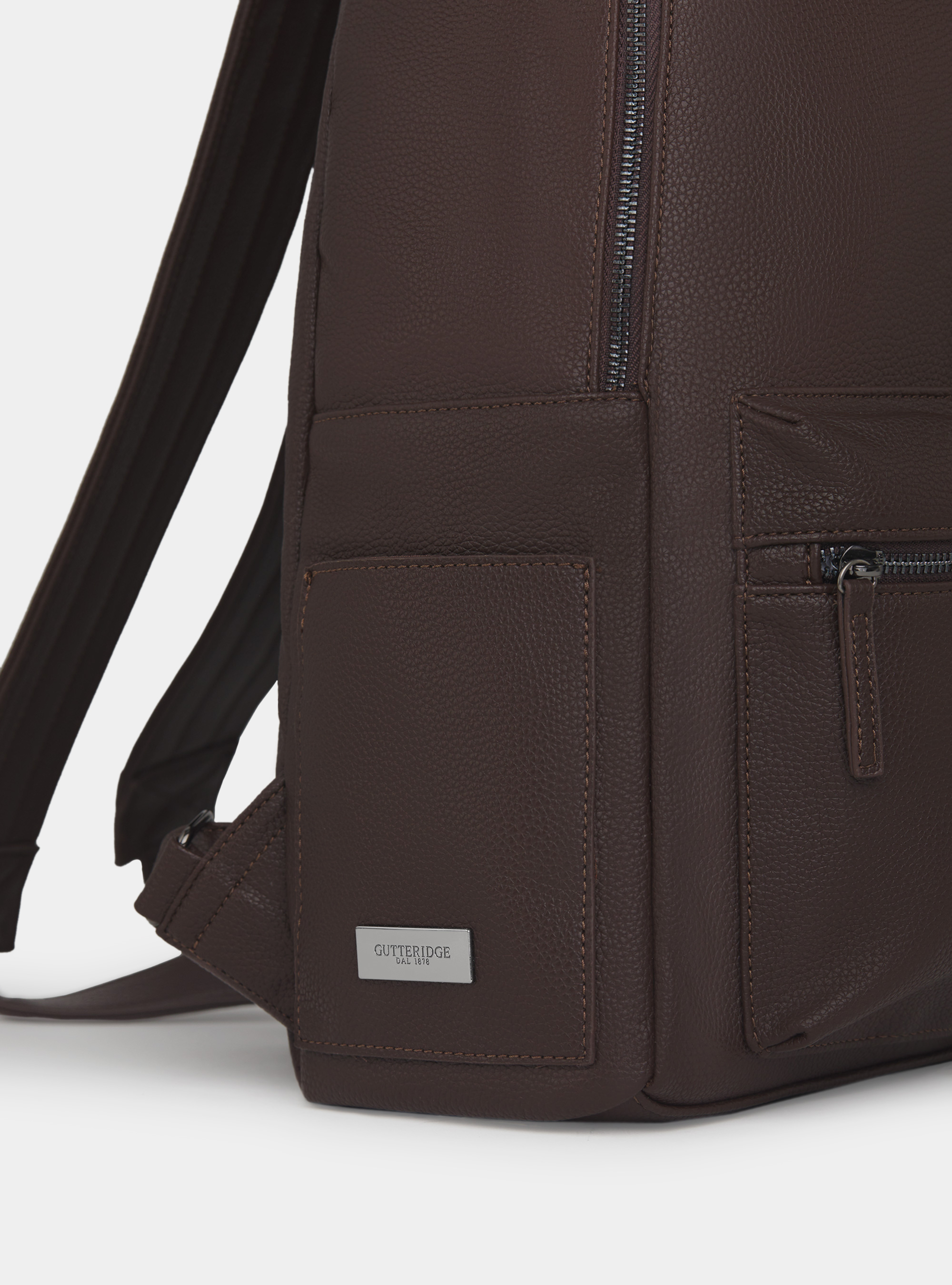 Mochila con bolsillos, MARRON