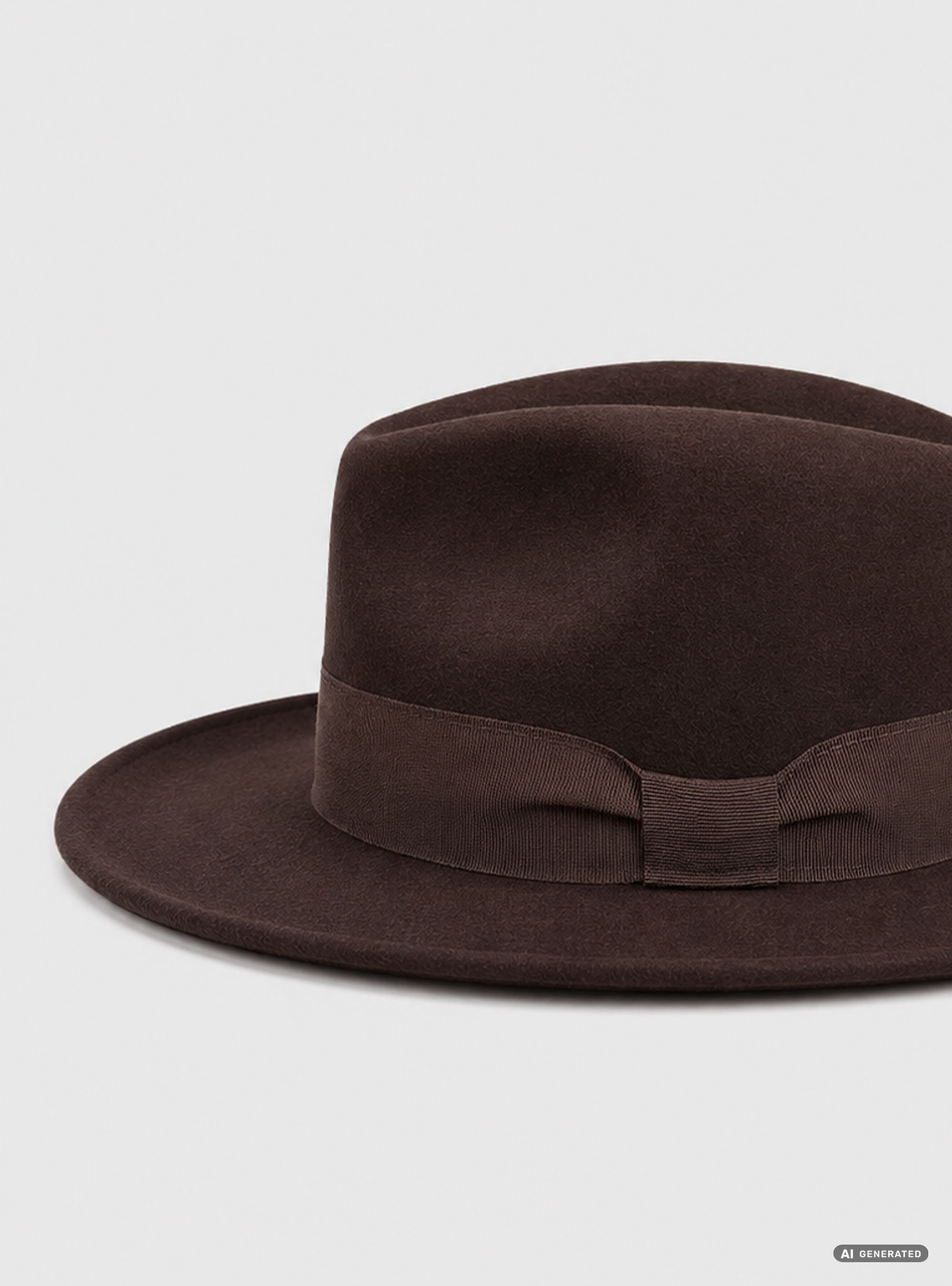 Water-resistant merino wool hat, BROWN