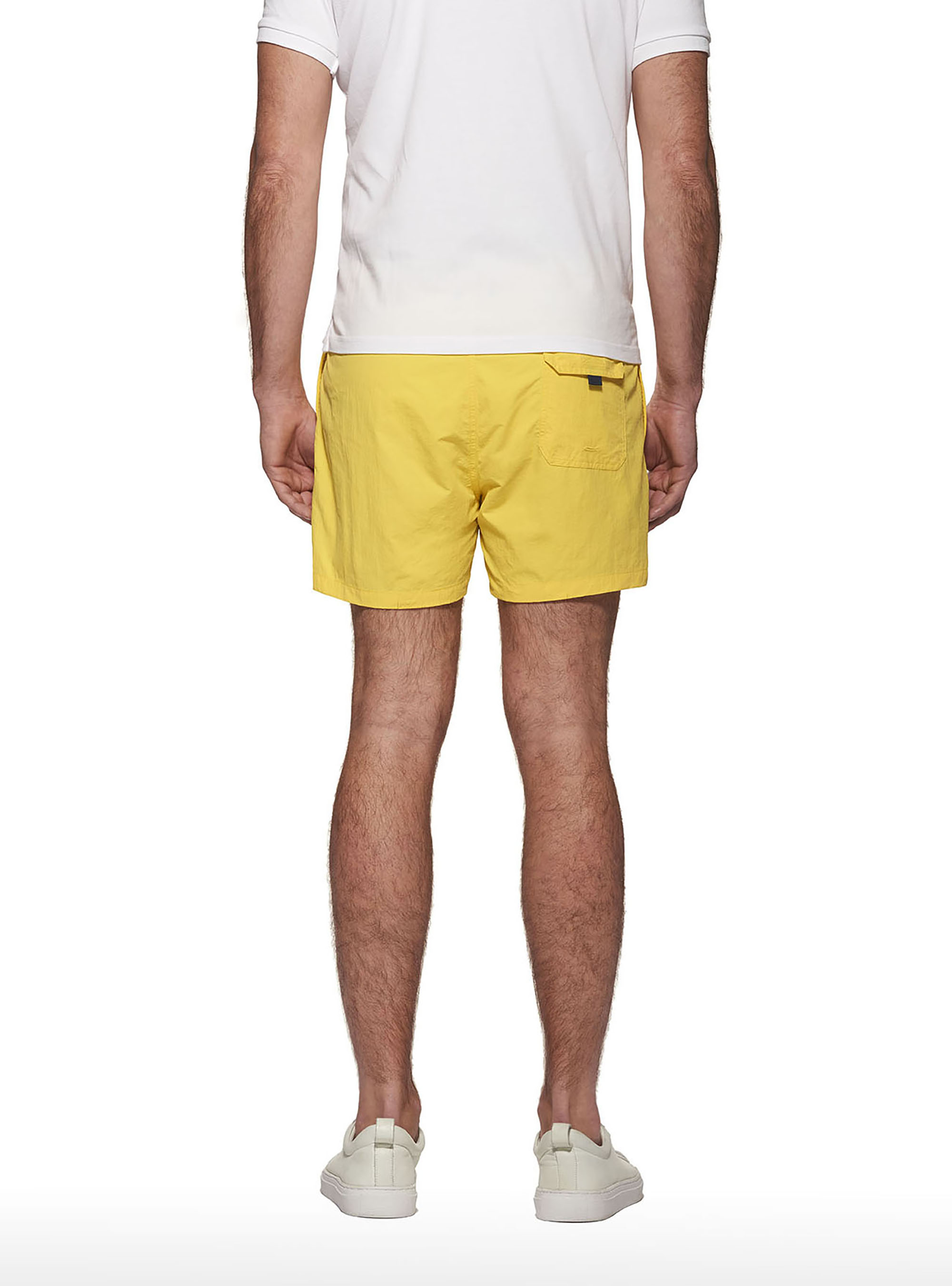 Costume basico tinta unita con ricamo, GIALLO