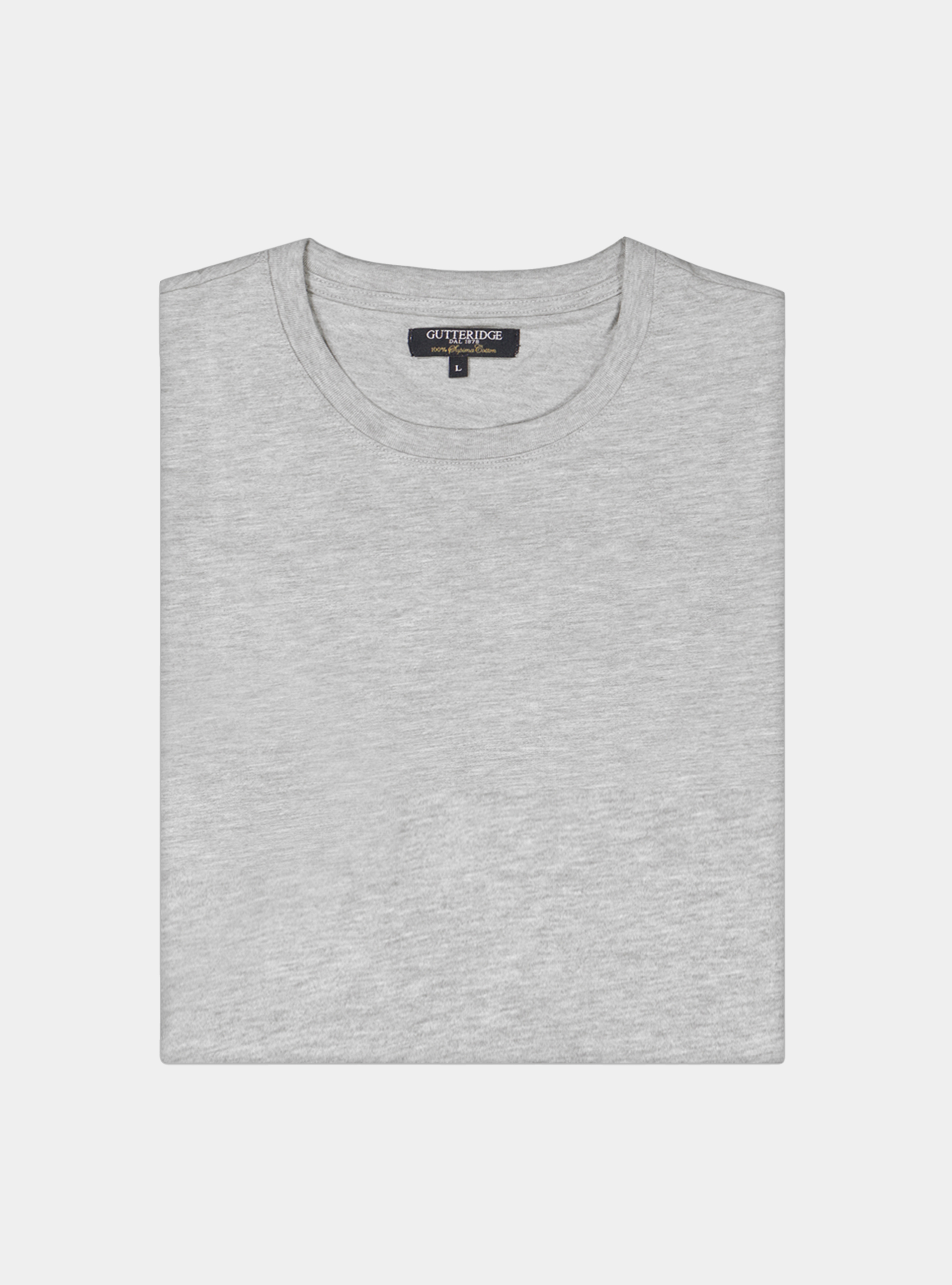 Solid-coloured cotton jersey Tshirt, GREY