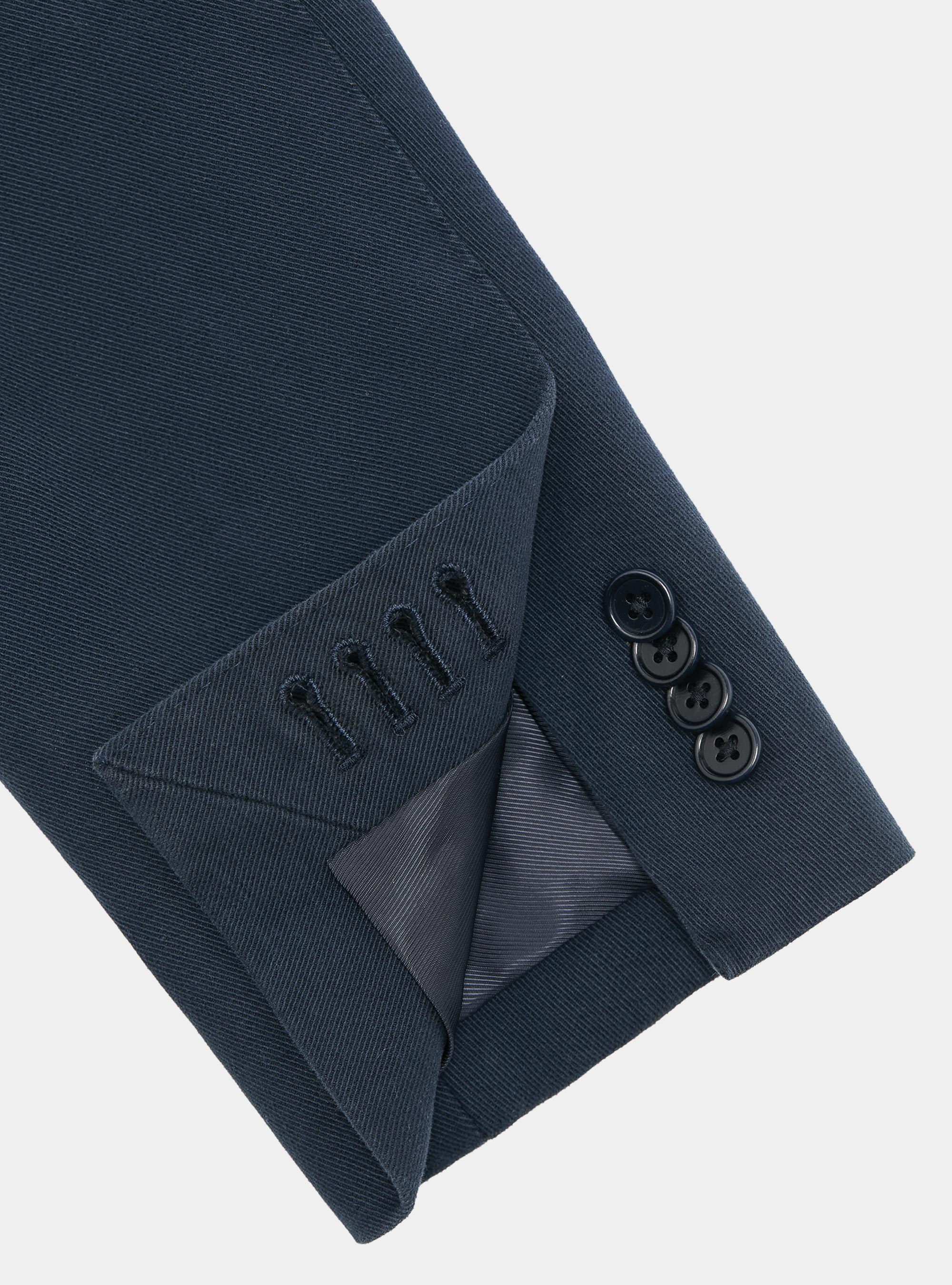 Giacca in cotone e cashmere, BLU NAVY