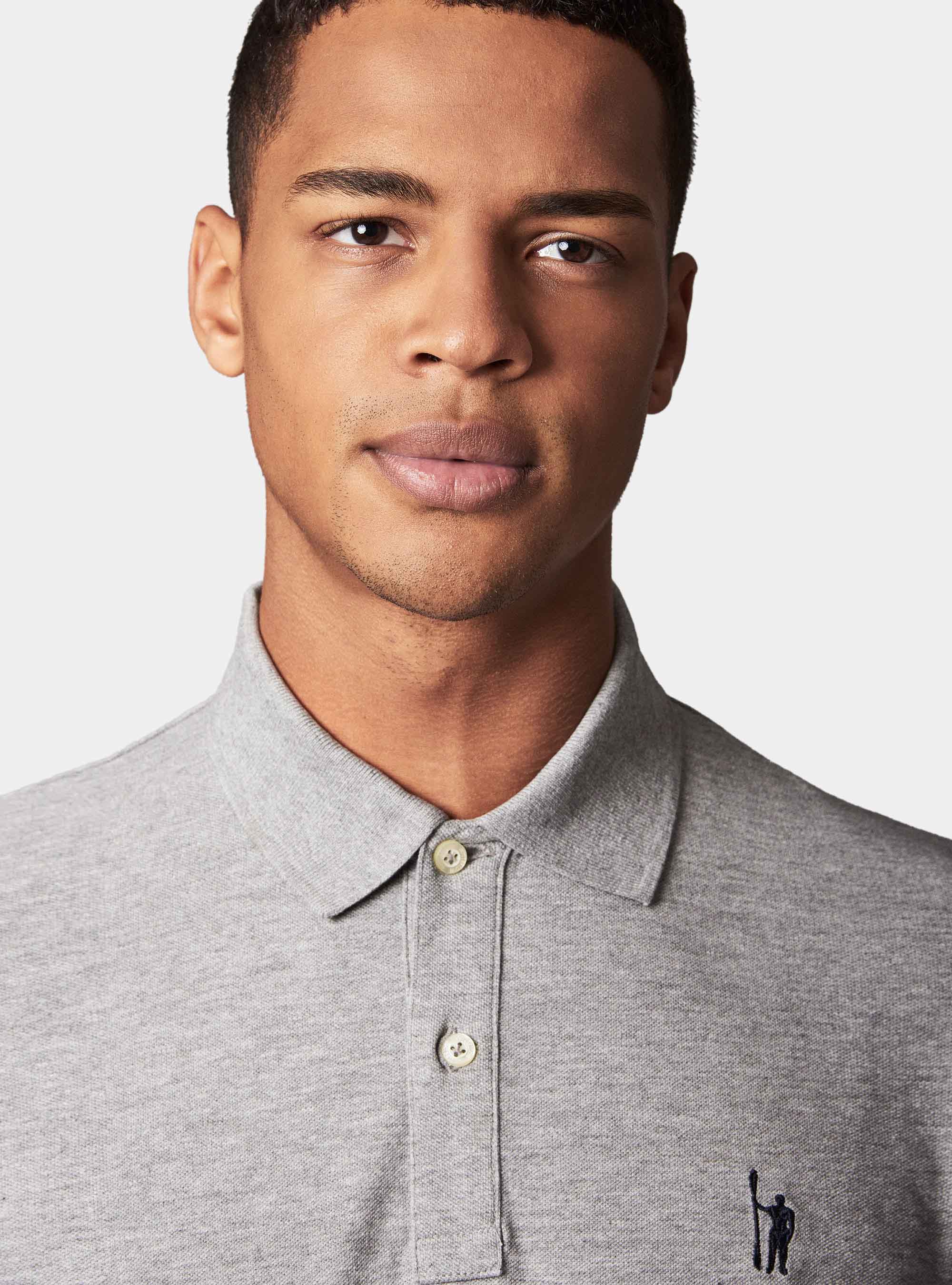 Basic piquet polo, GREY