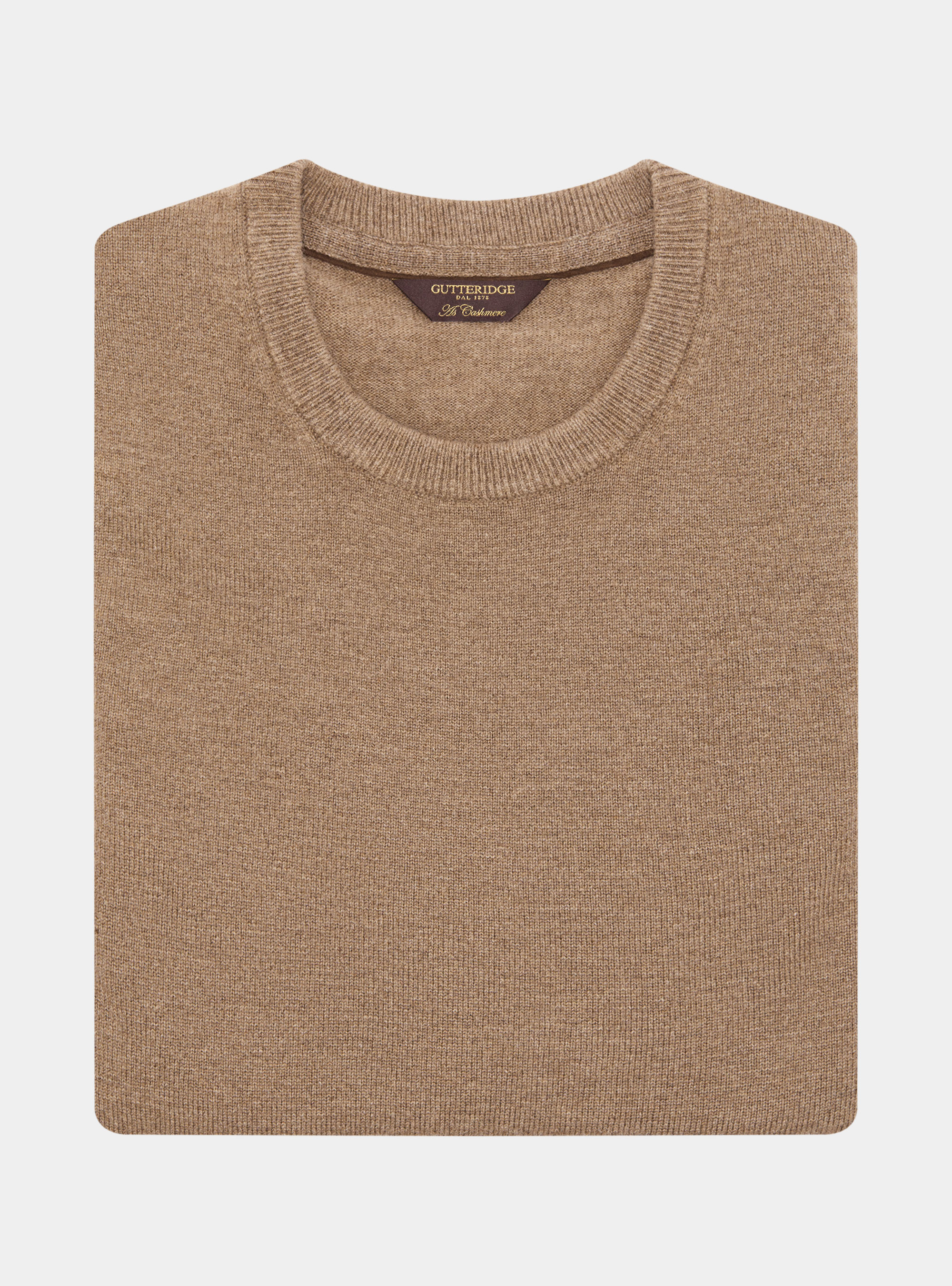 Lambswool and cashmere crew-neck sweater, MUD
