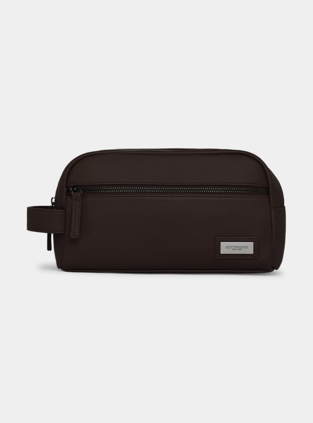 Necessaire con cerniera, MARRONE