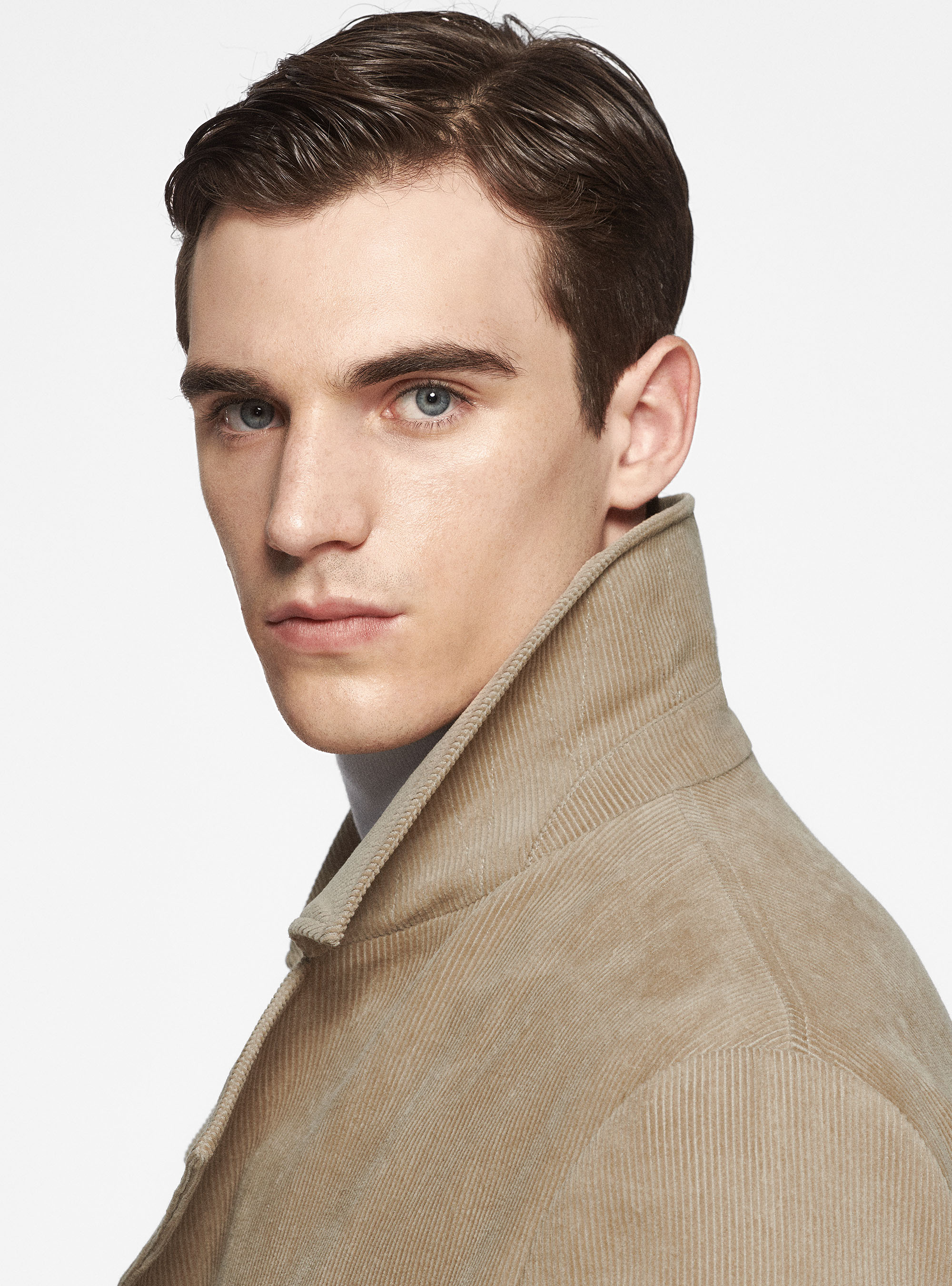 Trench-coat en velours, SABLE