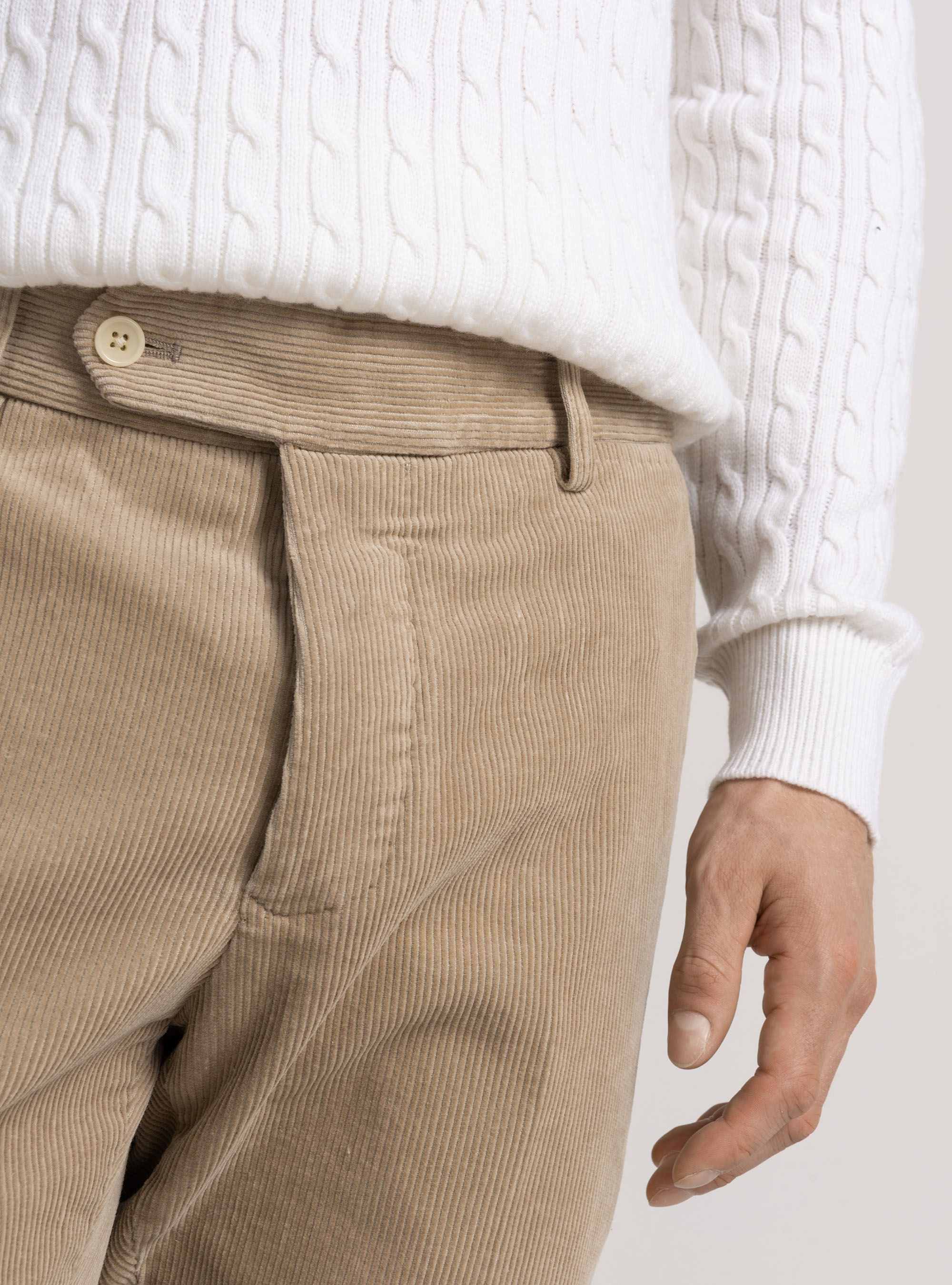 Corduroy trousers, SAND