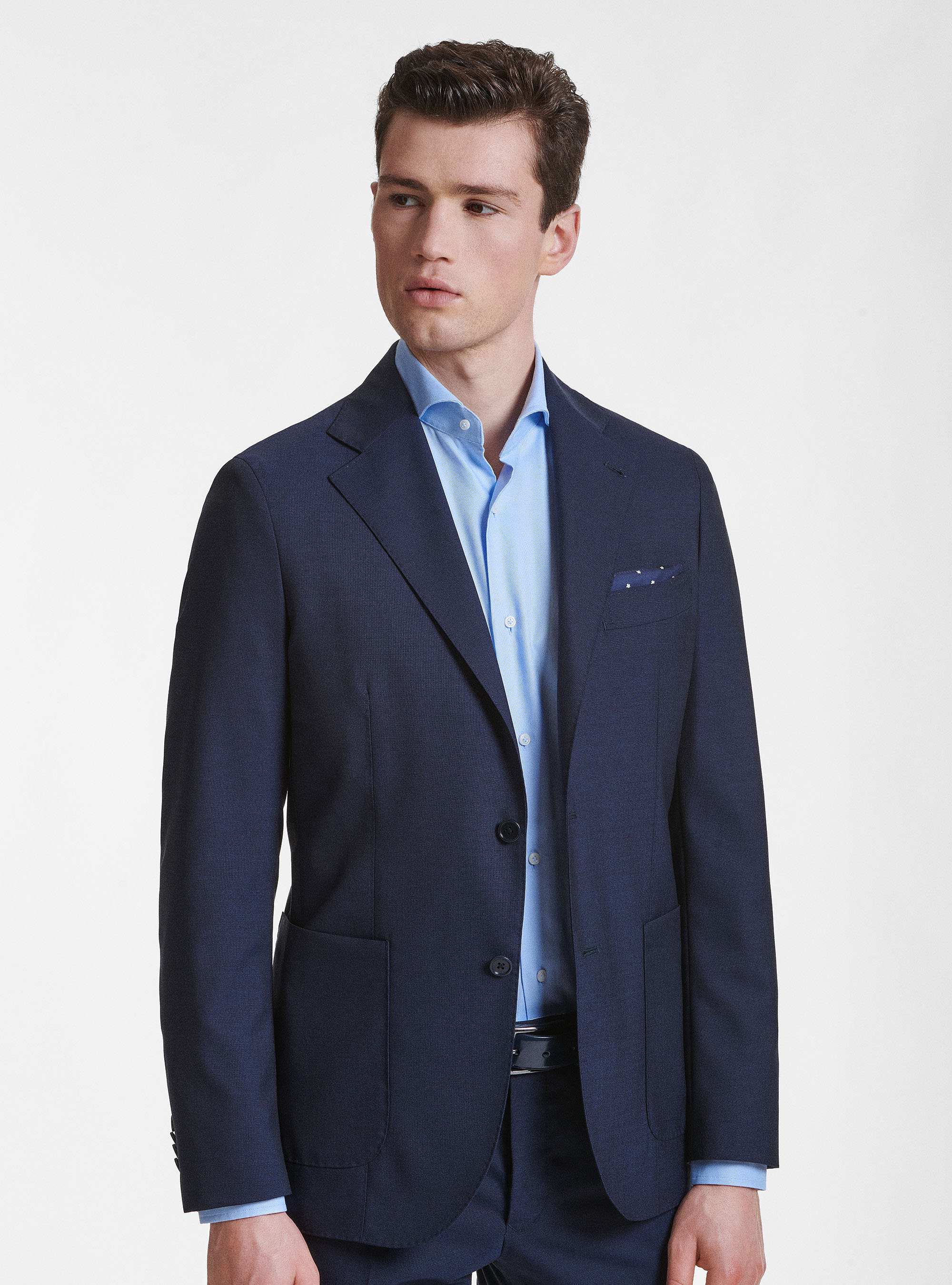 Pure wool suit blazer Vitale Barberis Canonico, NAVY BLUE